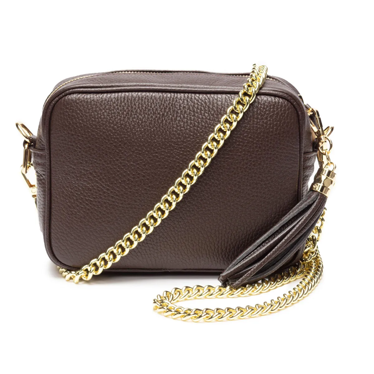 Crossbody Chocolate (Gold Chain Strap)