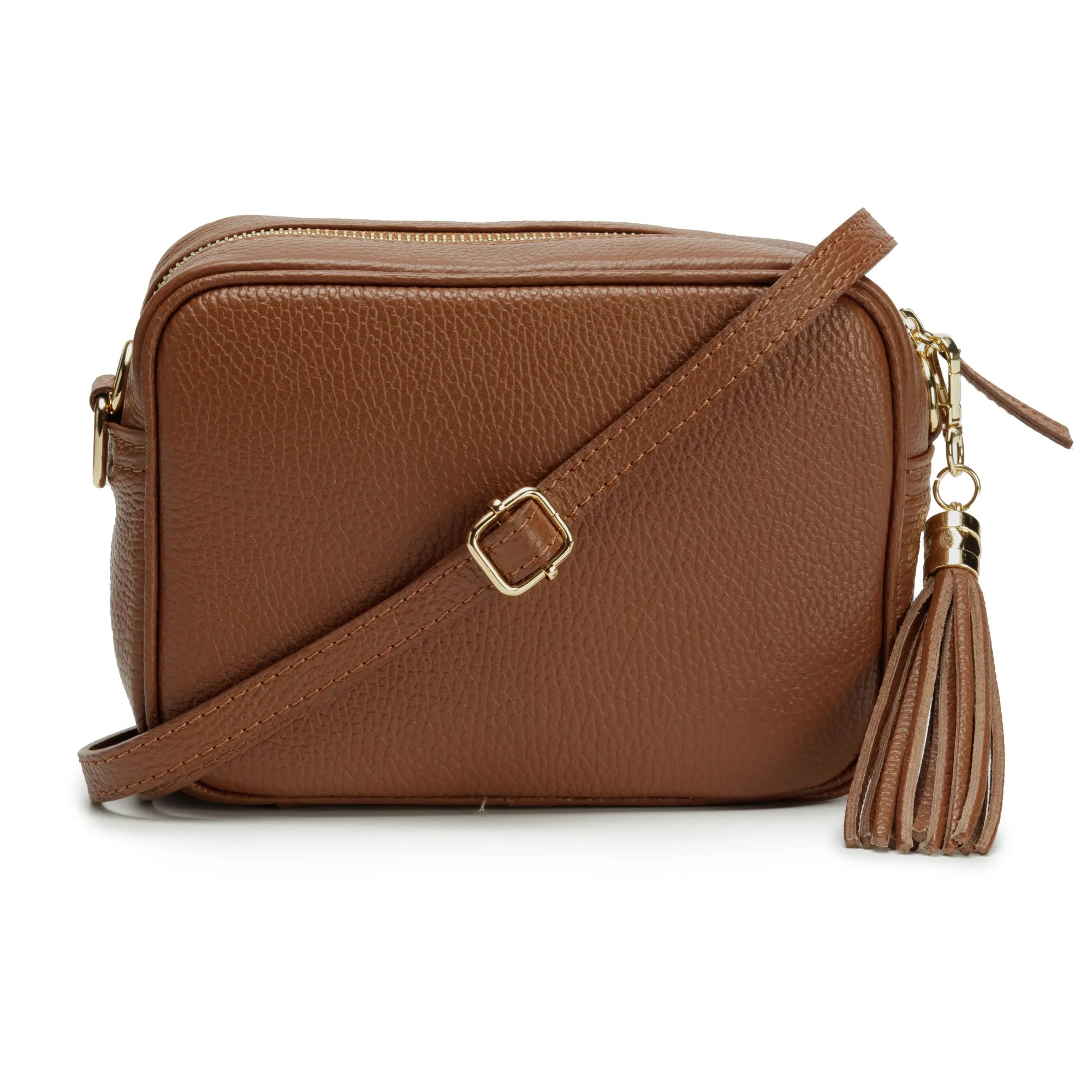 Crossbody Dark Tan (Gold Chain Strap)