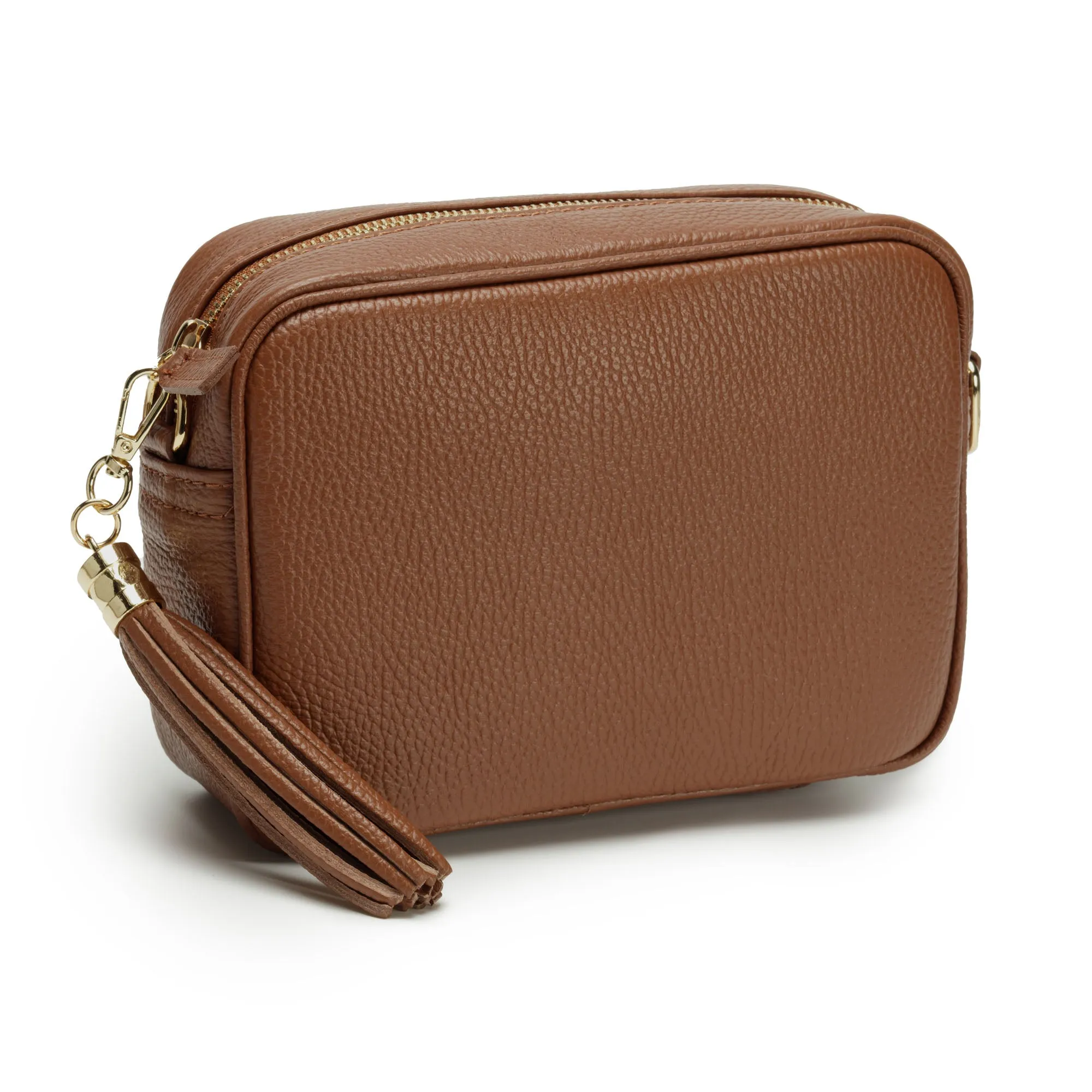 Crossbody Dark Tan (Gold Chain Strap)