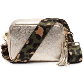 Crossbody Gold (Olive Leopard strap)