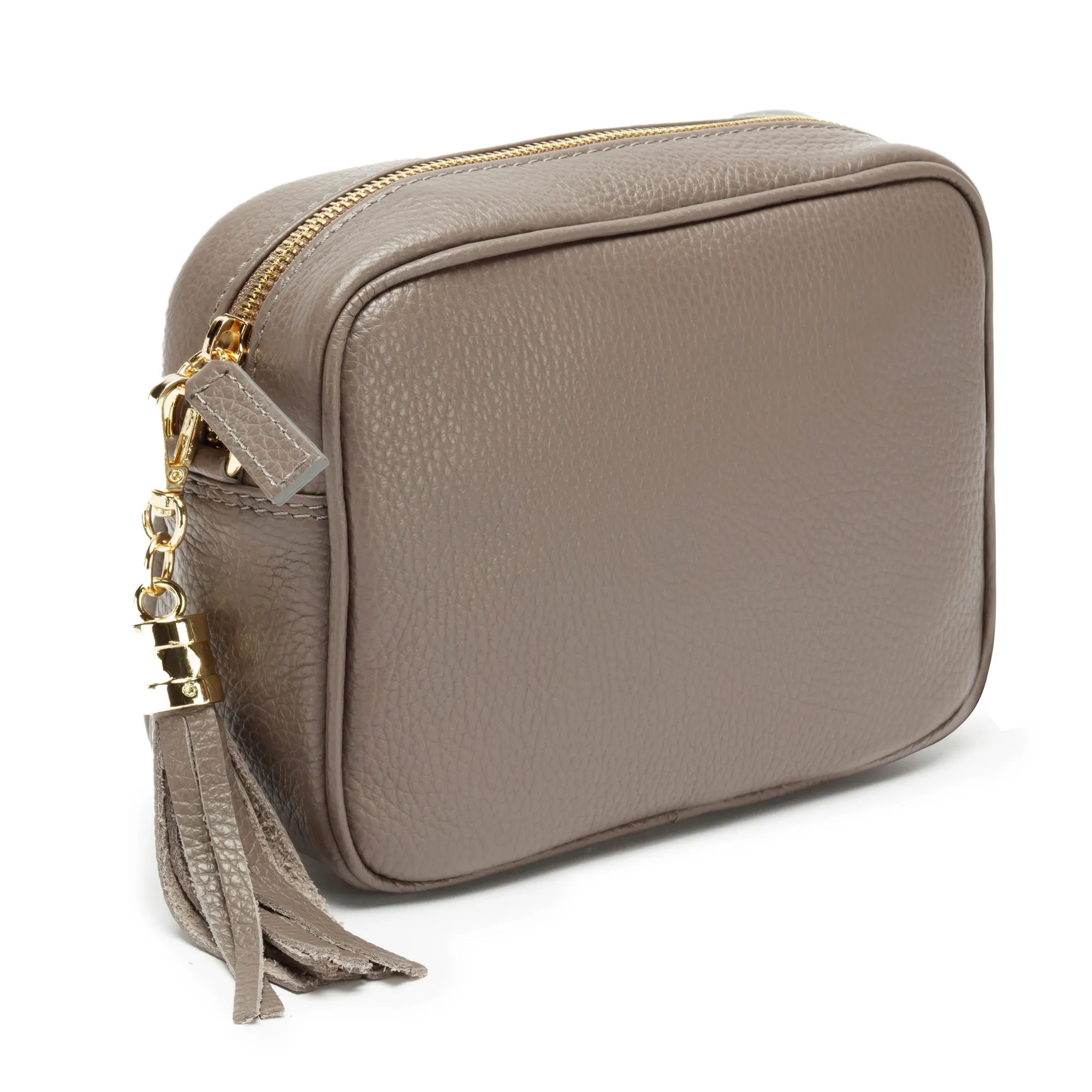 Crossbody Grey (Gold Chevron strap)