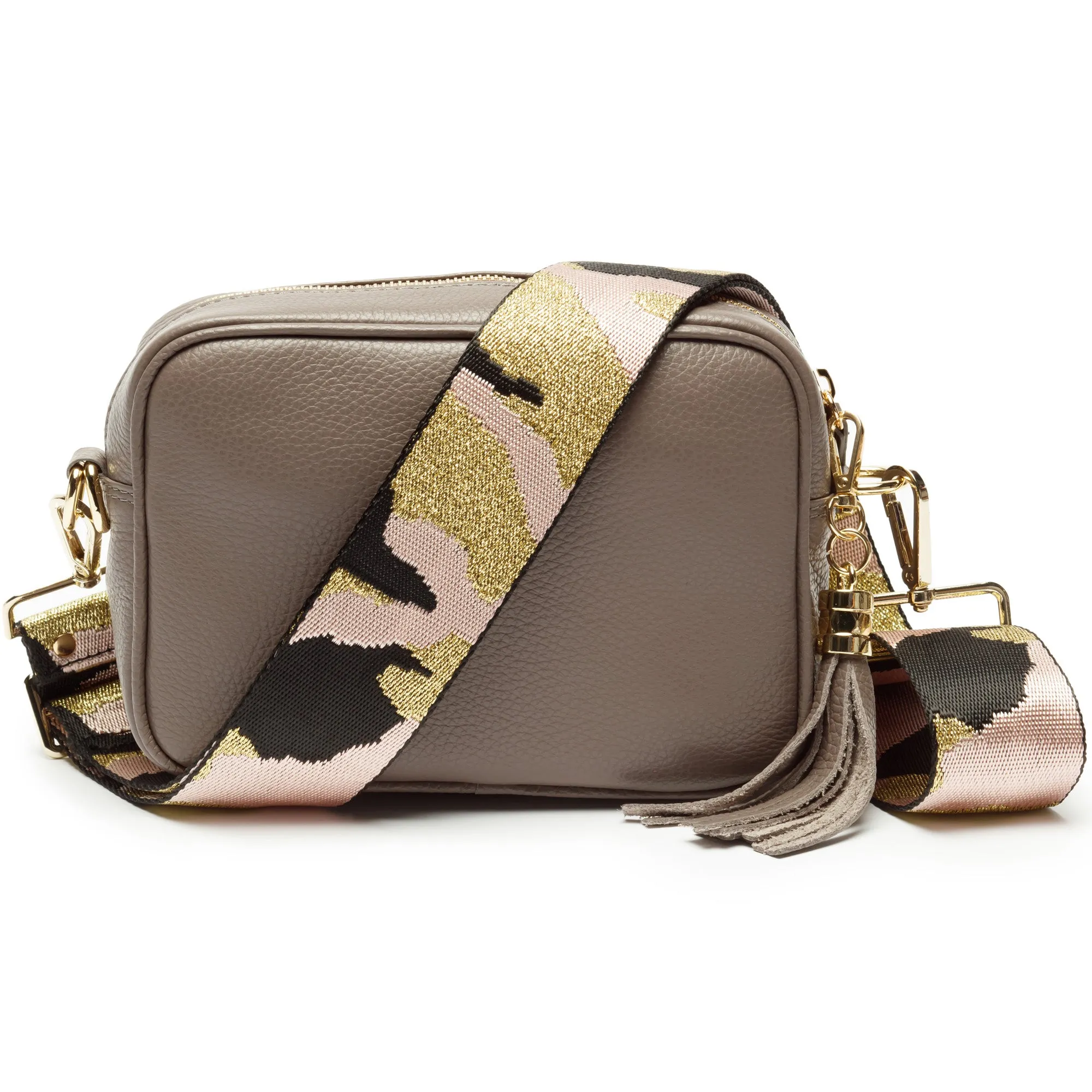 Crossbody Grey (Pink Camouflage strap)