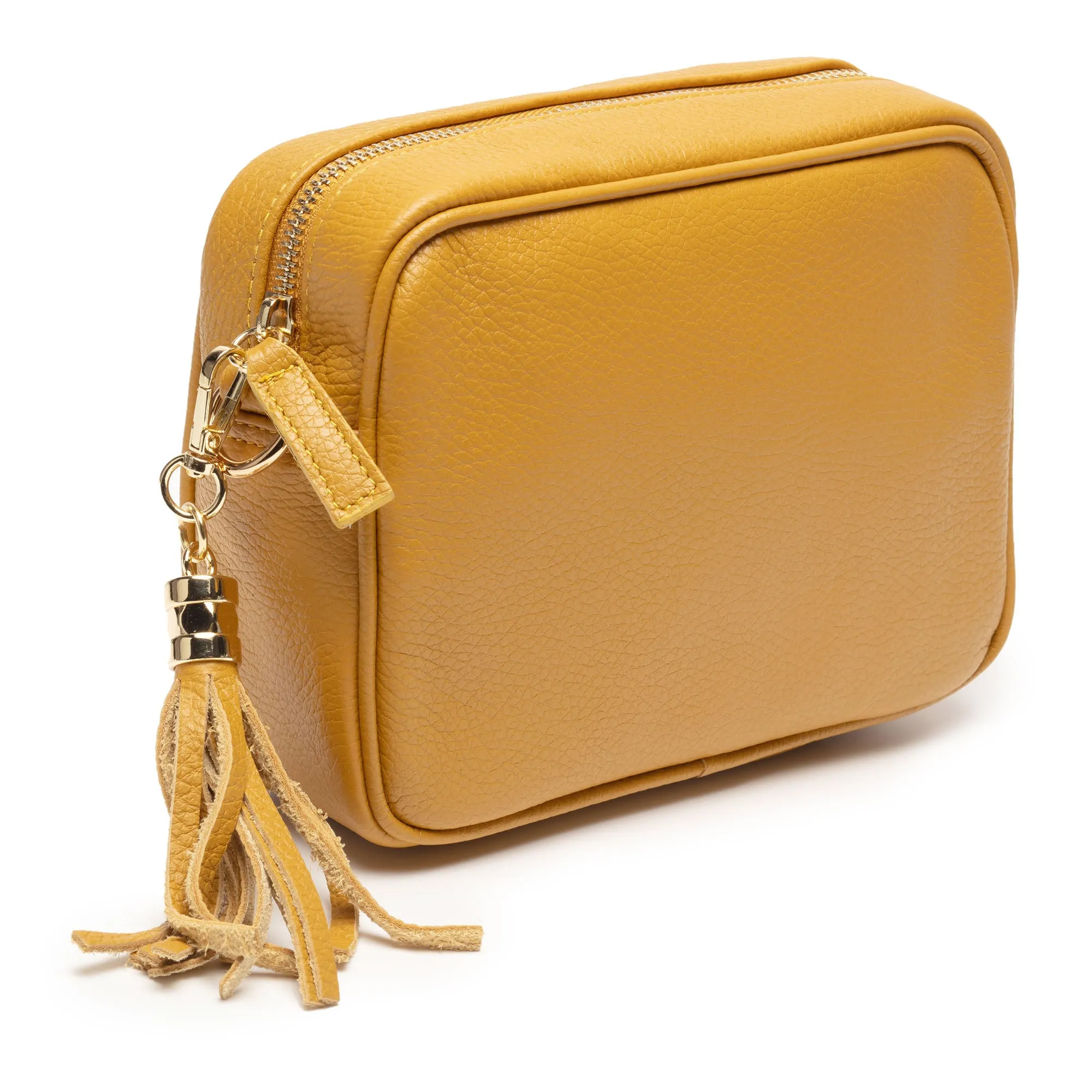 Crossbody Mustard (Gold Chevron strap)