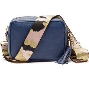 Crossbody Navy (Pink Camouflage Strap)