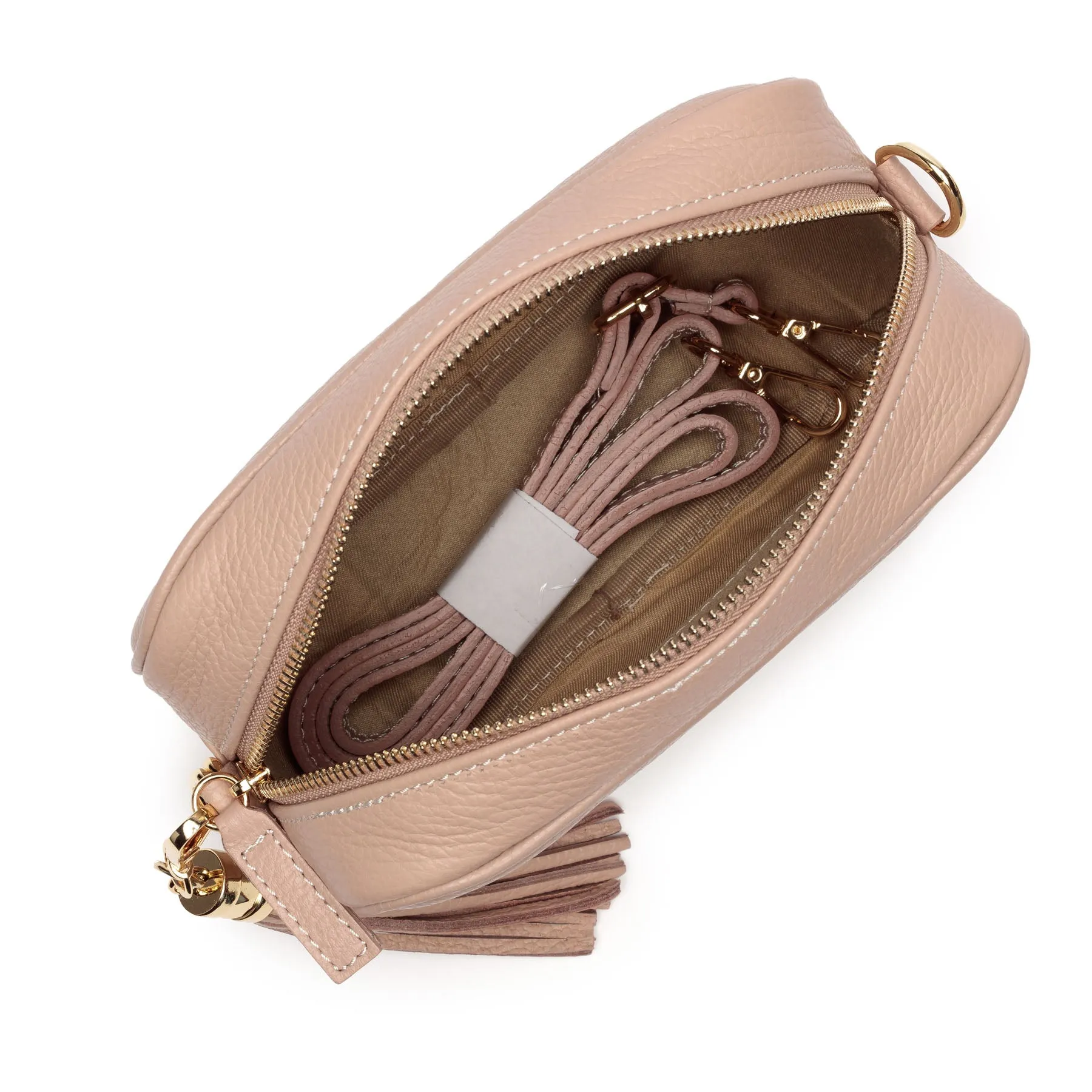 Crossbody Nude (Ruby Dogtooth Strap)