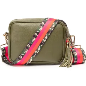 Crossbody Olive (Army Stripes strap)