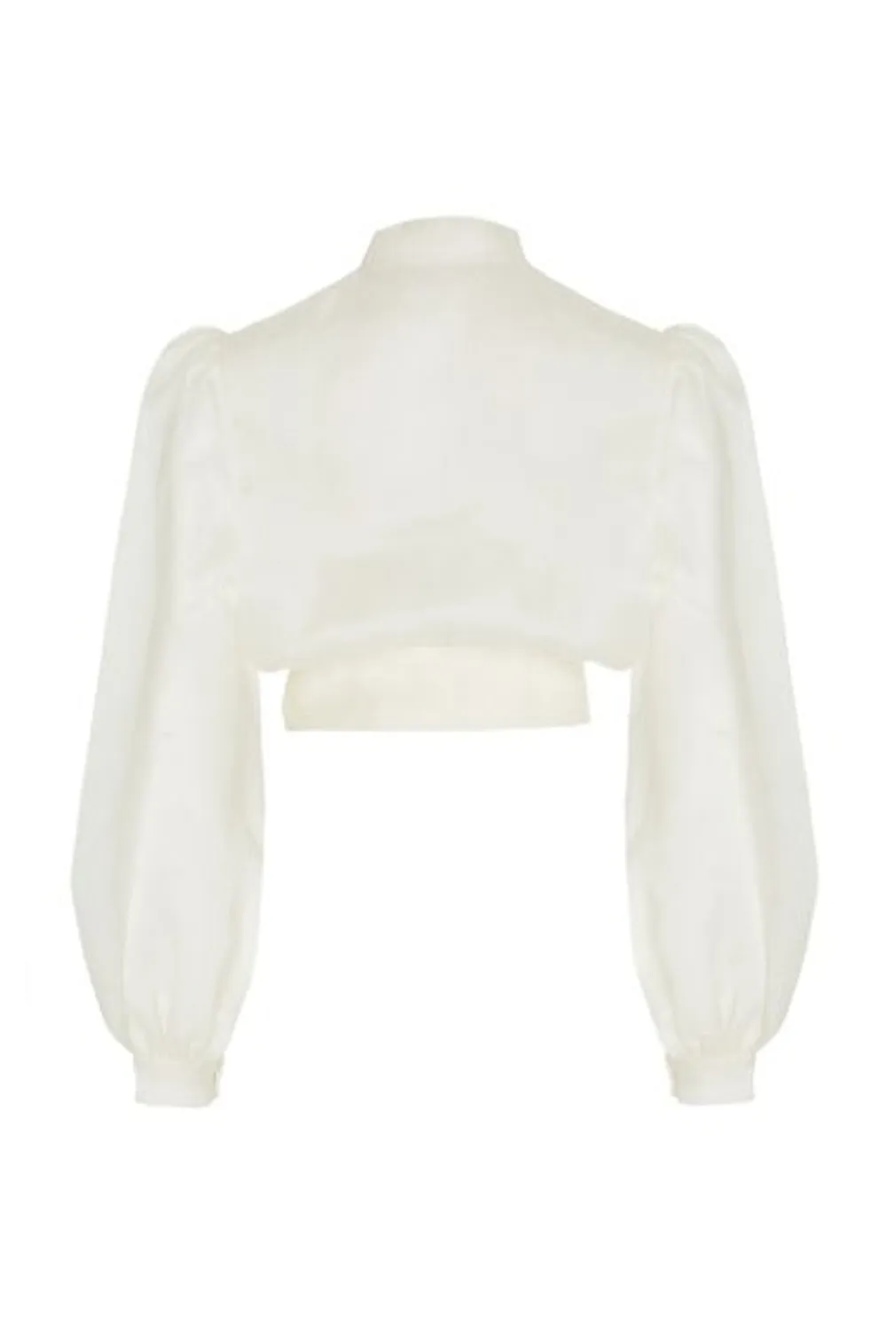 Cute Me White Silk Satin Blouse Top