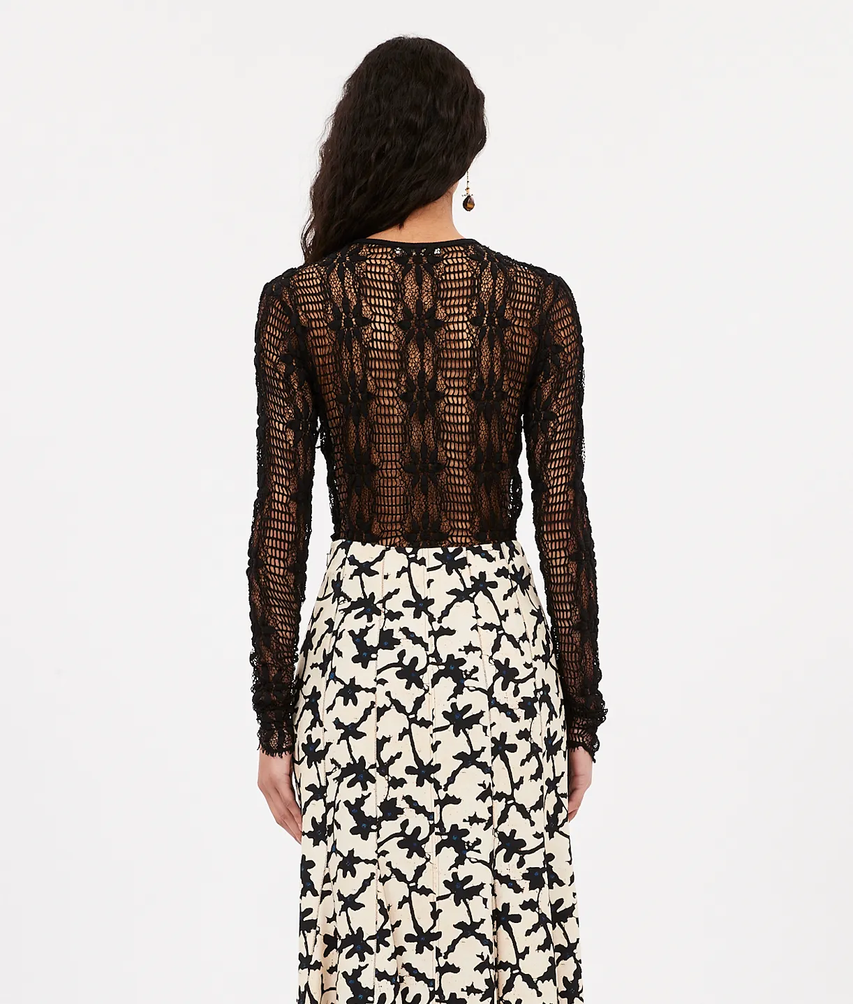 Cyrus Lace Top - Noir