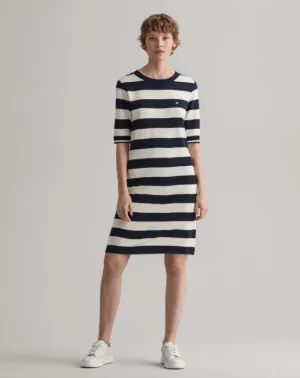 D1.BAR STRIPED JERSEY DRESS