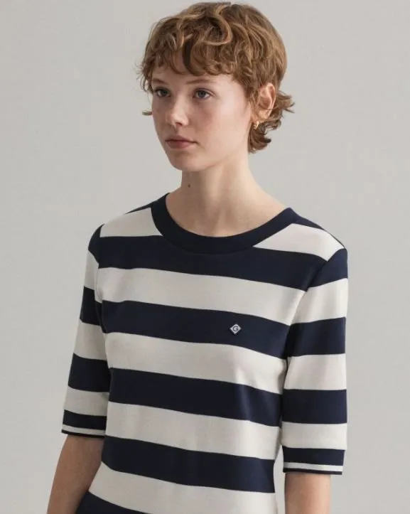 D1.BAR STRIPED JERSEY DRESS