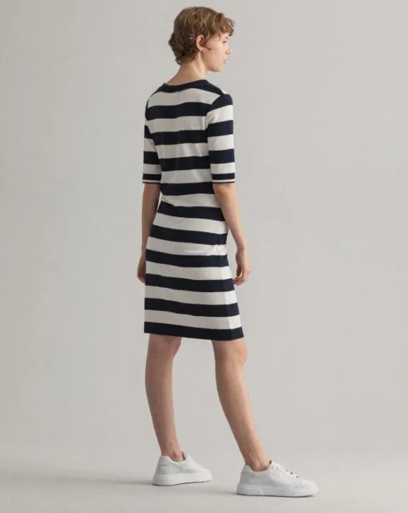 D1.BAR STRIPED JERSEY DRESS