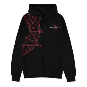 Diablo IV Sigil Black Zip-Up Hoodie