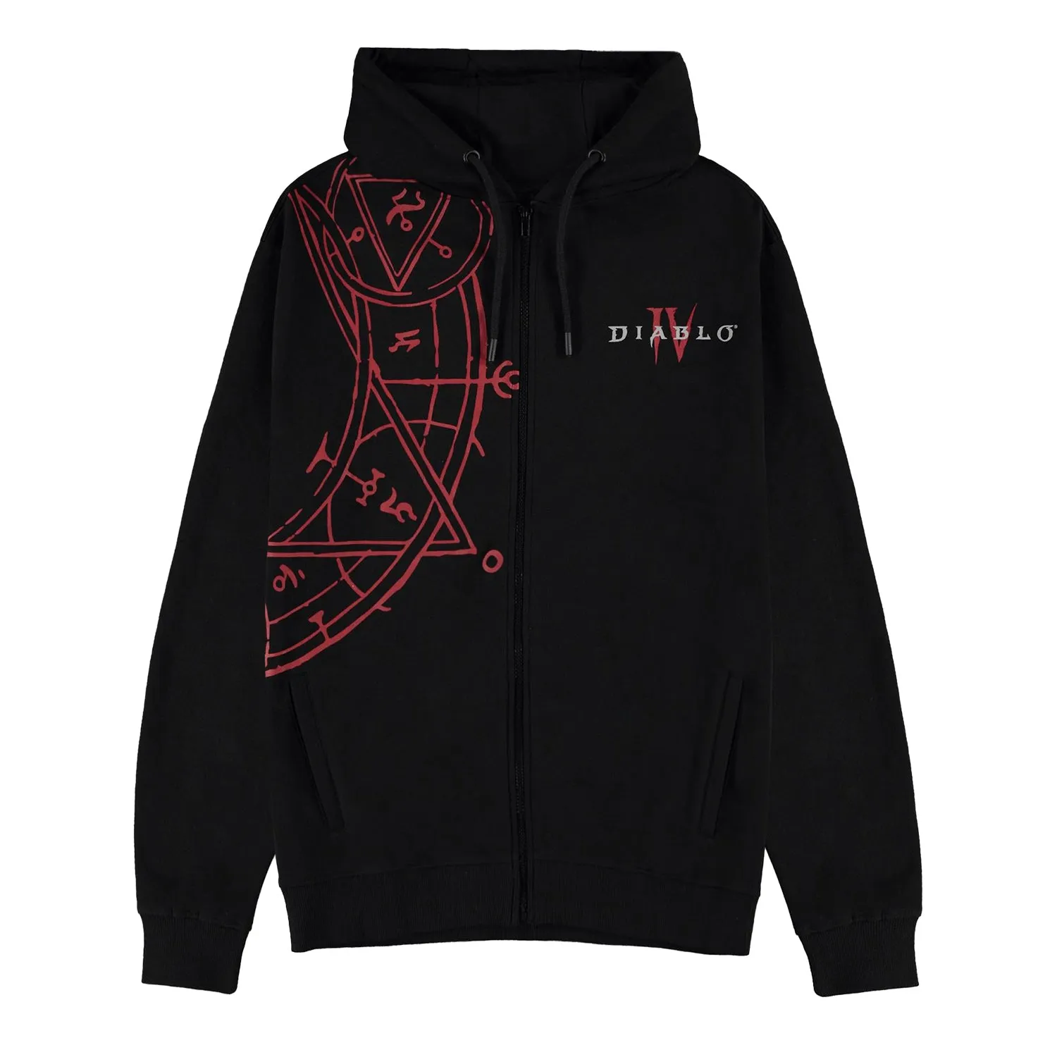 Diablo IV Sigil Black Zip-Up Hoodie