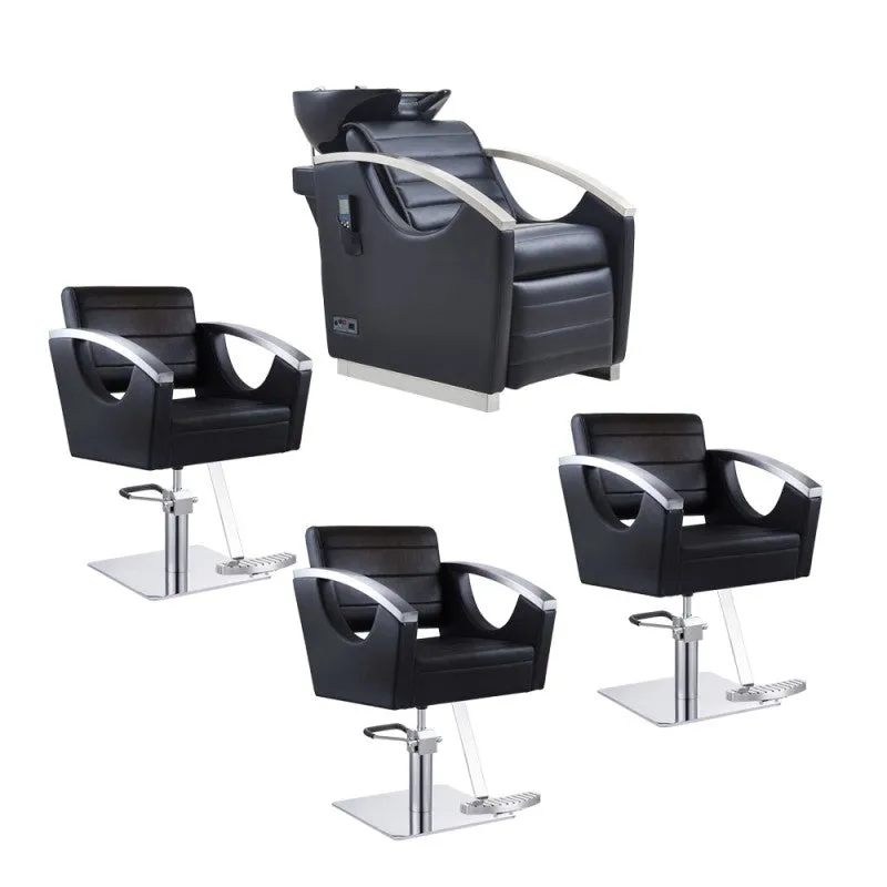 DIR Bella III Backwash and Bello Chairs Salon Package