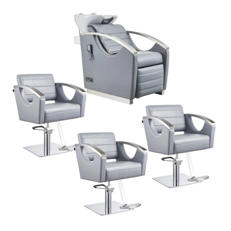 DIR Bella III Backwash and Bello Chairs Salon Package