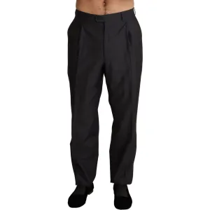 Dolce & Gabbana Elegant Gray Skinny Dress Trousers