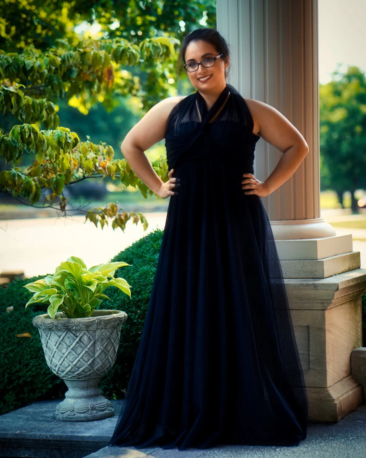 Double Tulle Calista Black Infinity Maxi