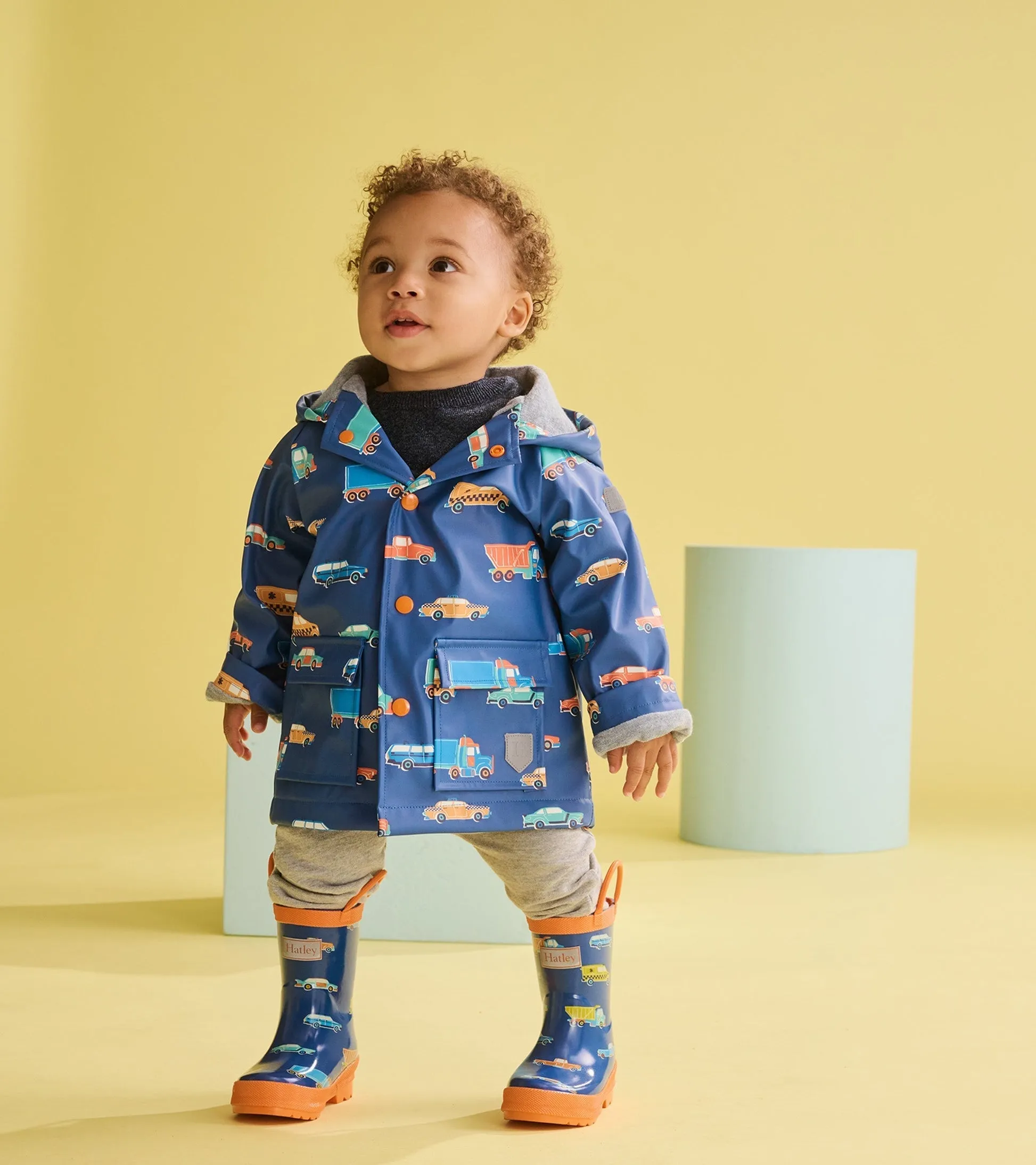 Driving Cars Preschool Raincoat