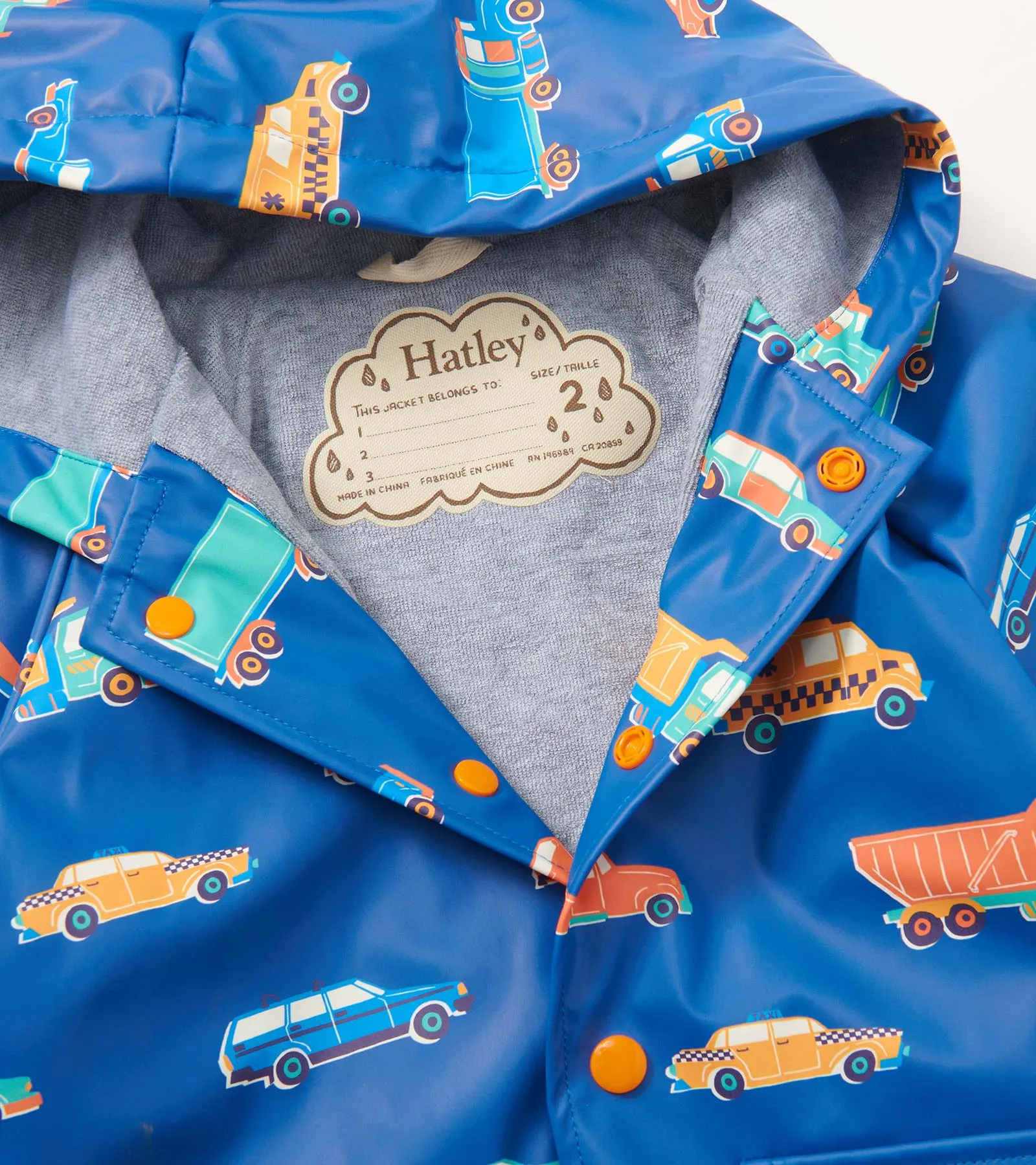 Driving Cars Preschool Raincoat