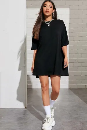 Drop Shoulder Tee Dress