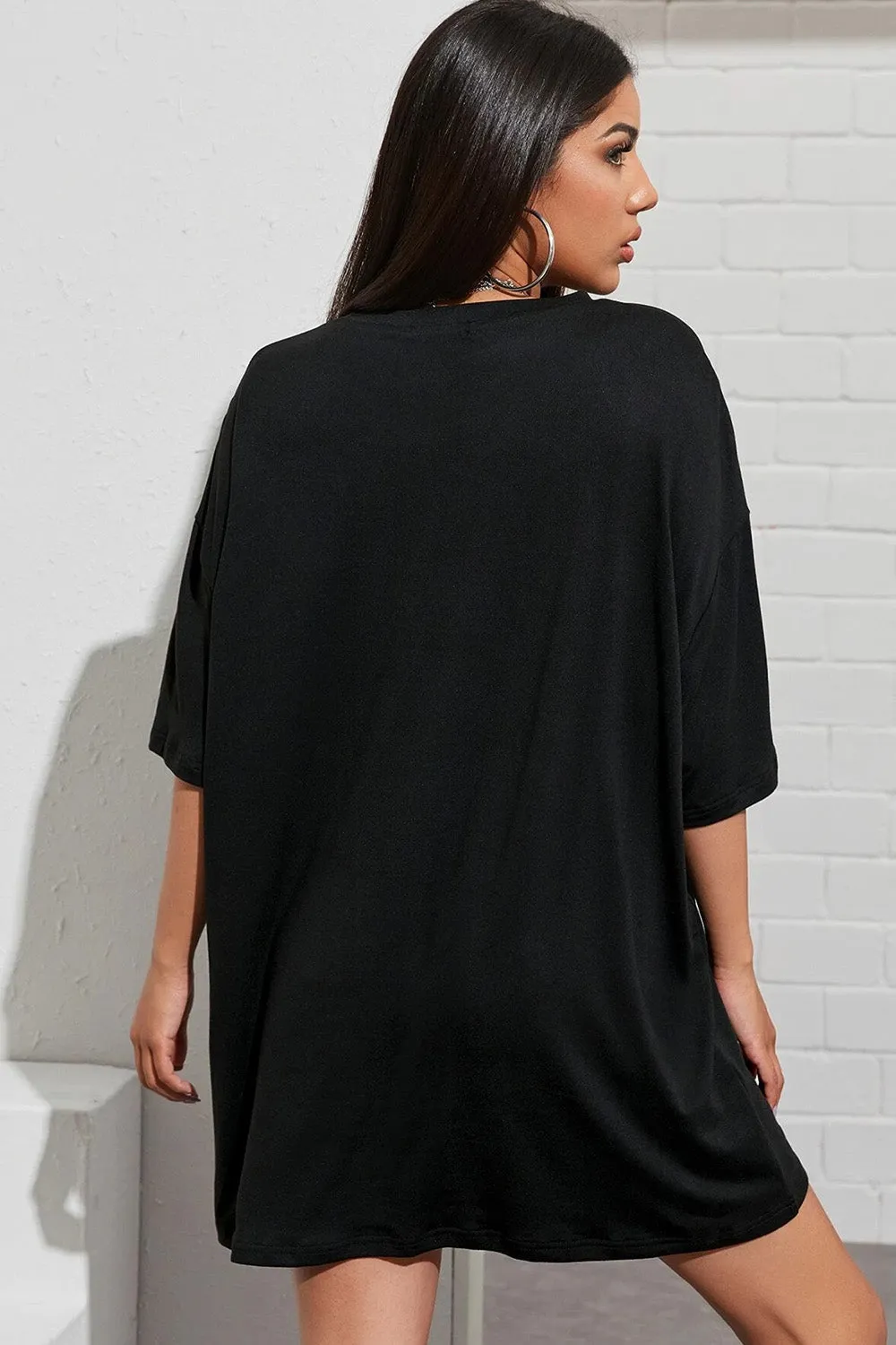 Drop Shoulder Tee Dress