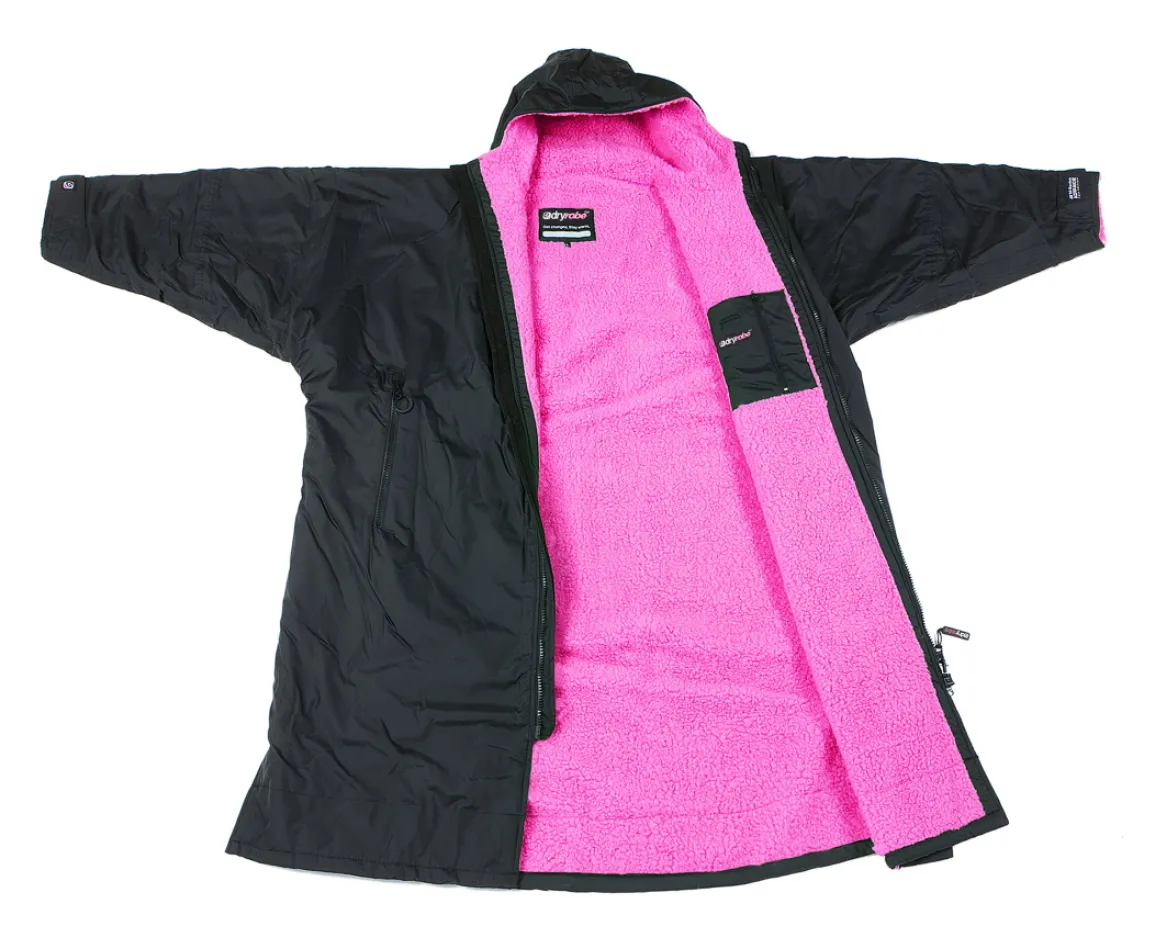 Dryrobe Advance Long Sleeve - Small - Black/Blue, Black/Red, Black/Pink or Black/Grey - Black/Red Available Only 1 in stock