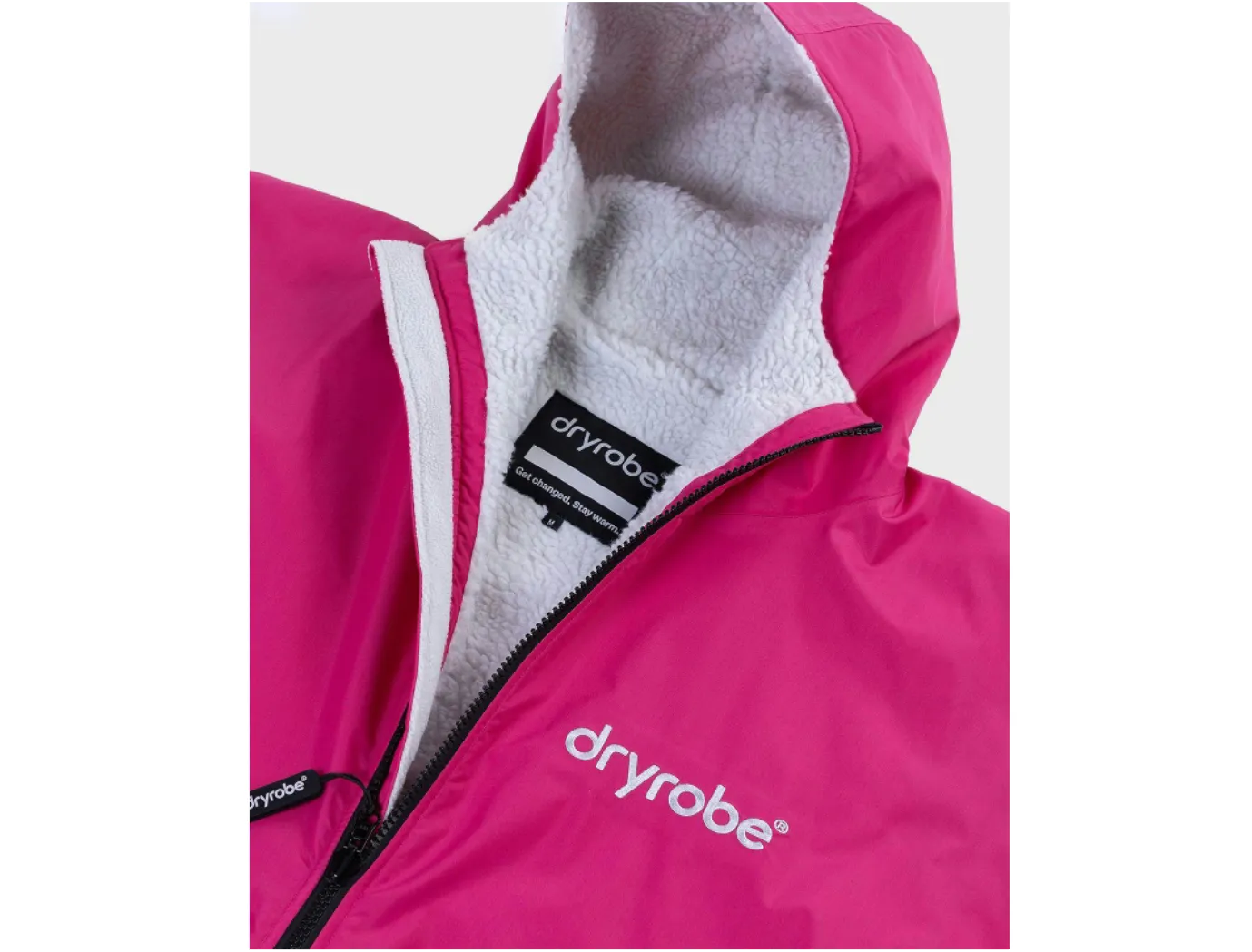 Dryrobe Advance V3 Long Sleeve Adult Dusty Pink/Light Grey - Sizes Small/Medium/Large - NEW