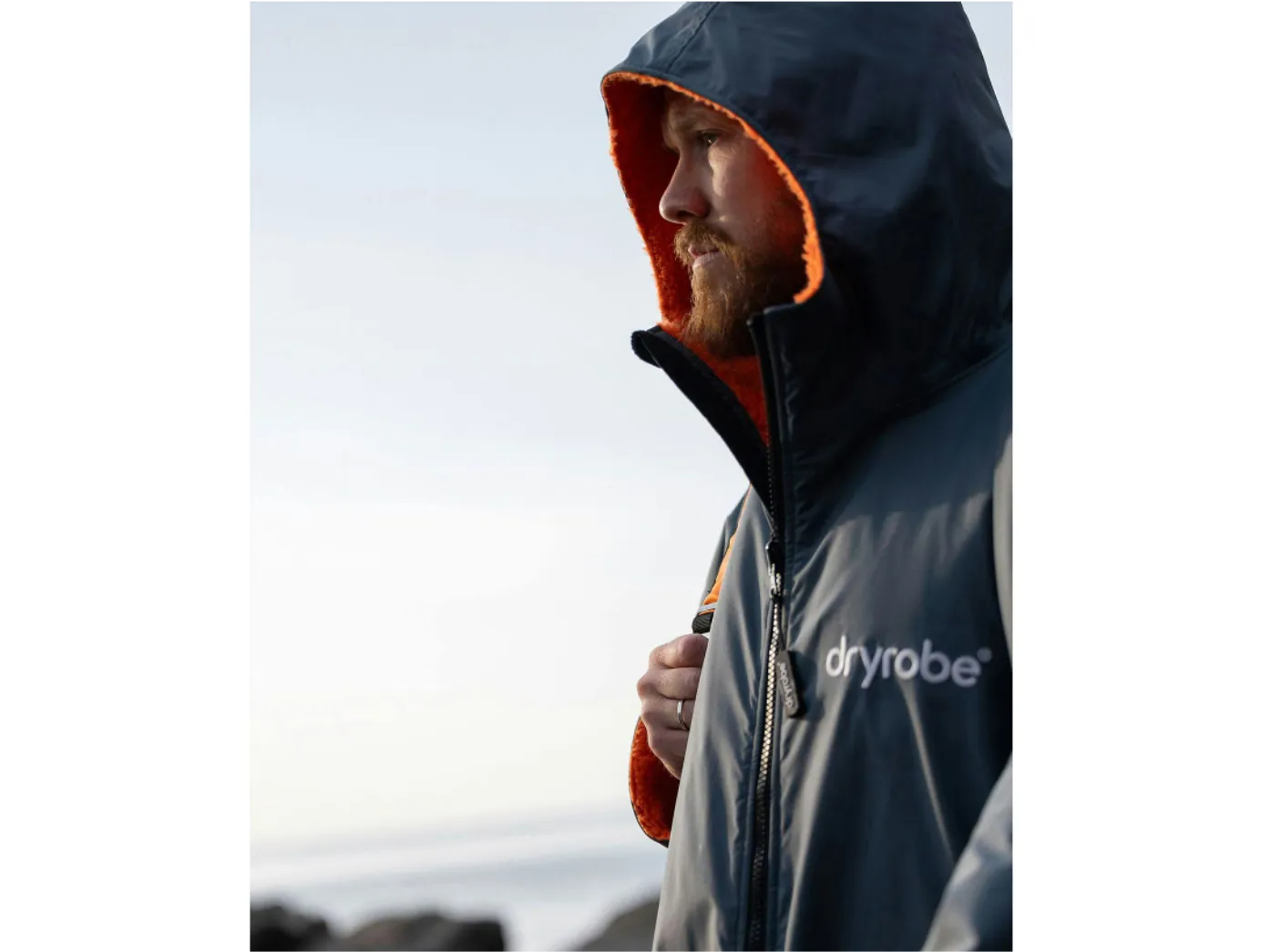 Dryrobe Advance V3 Long Sleeve Dark Grey/Orange - Sixes Small/Medium/Large/XL - All in Stock - NEW