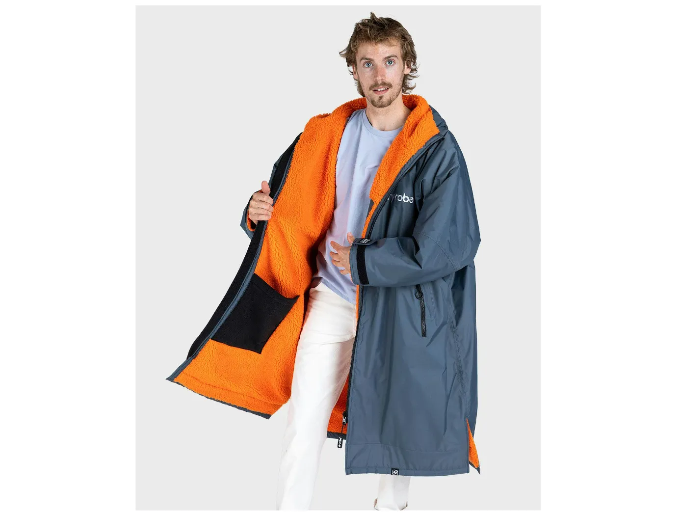 Dryrobe Advance V3 Long Sleeve Dark Grey/Orange - Sixes Small/Medium/Large/XL - All in Stock - NEW