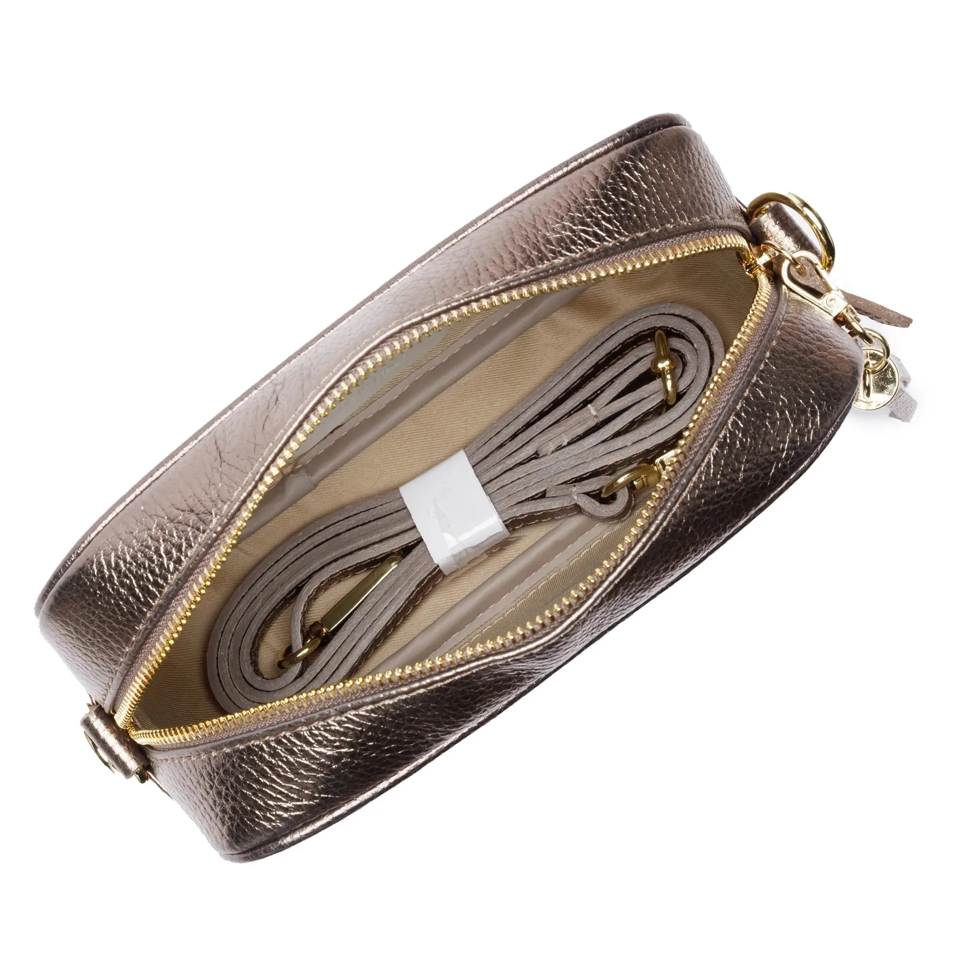 Elie Beaumont Crossbody Bag in Bronze