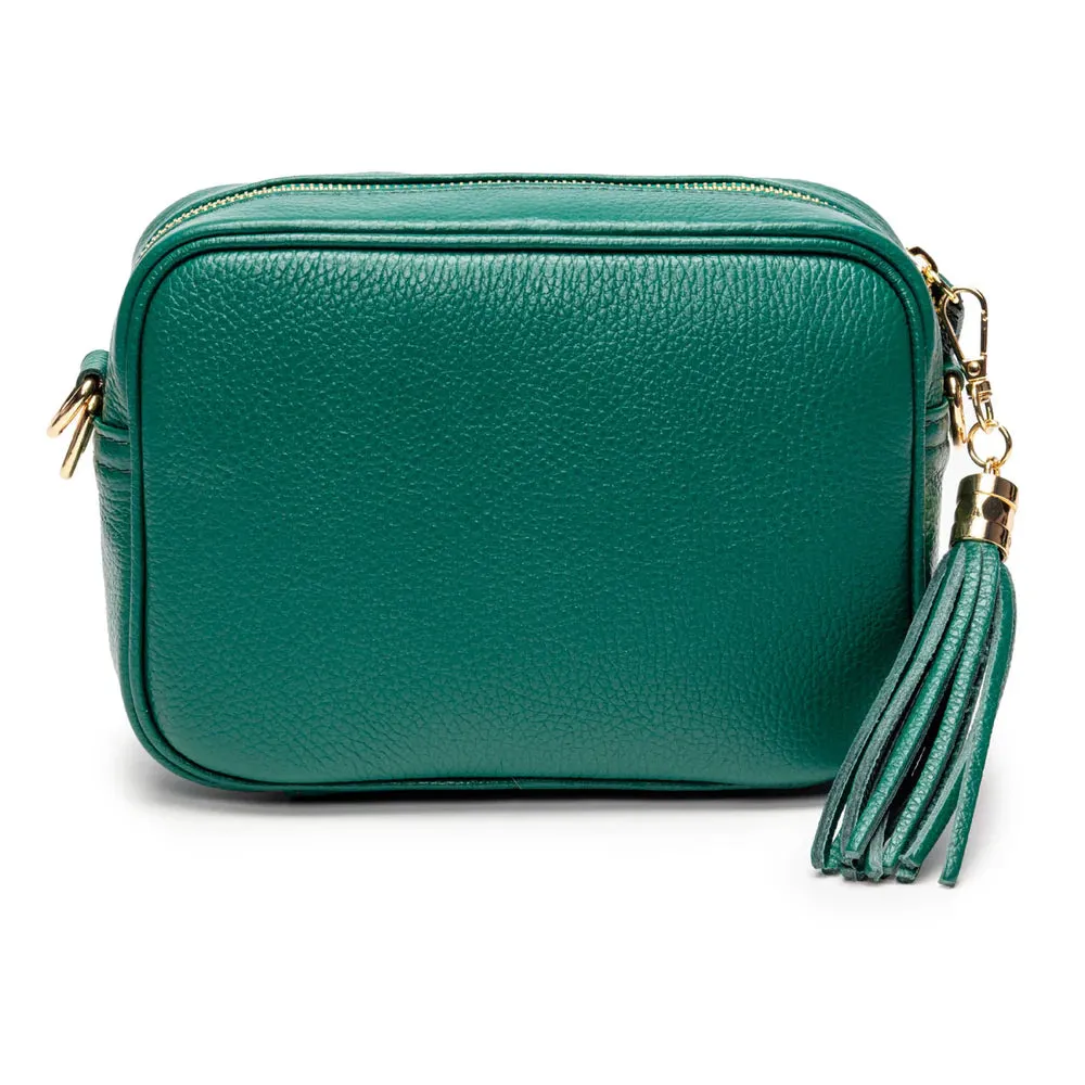 Elie Beaumont Crossbody Bag in Peacock Green