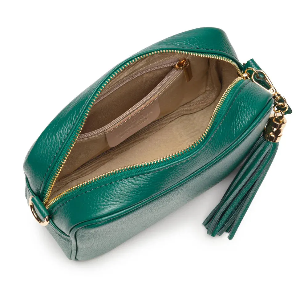 Elie Beaumont Crossbody Bag in Peacock Green