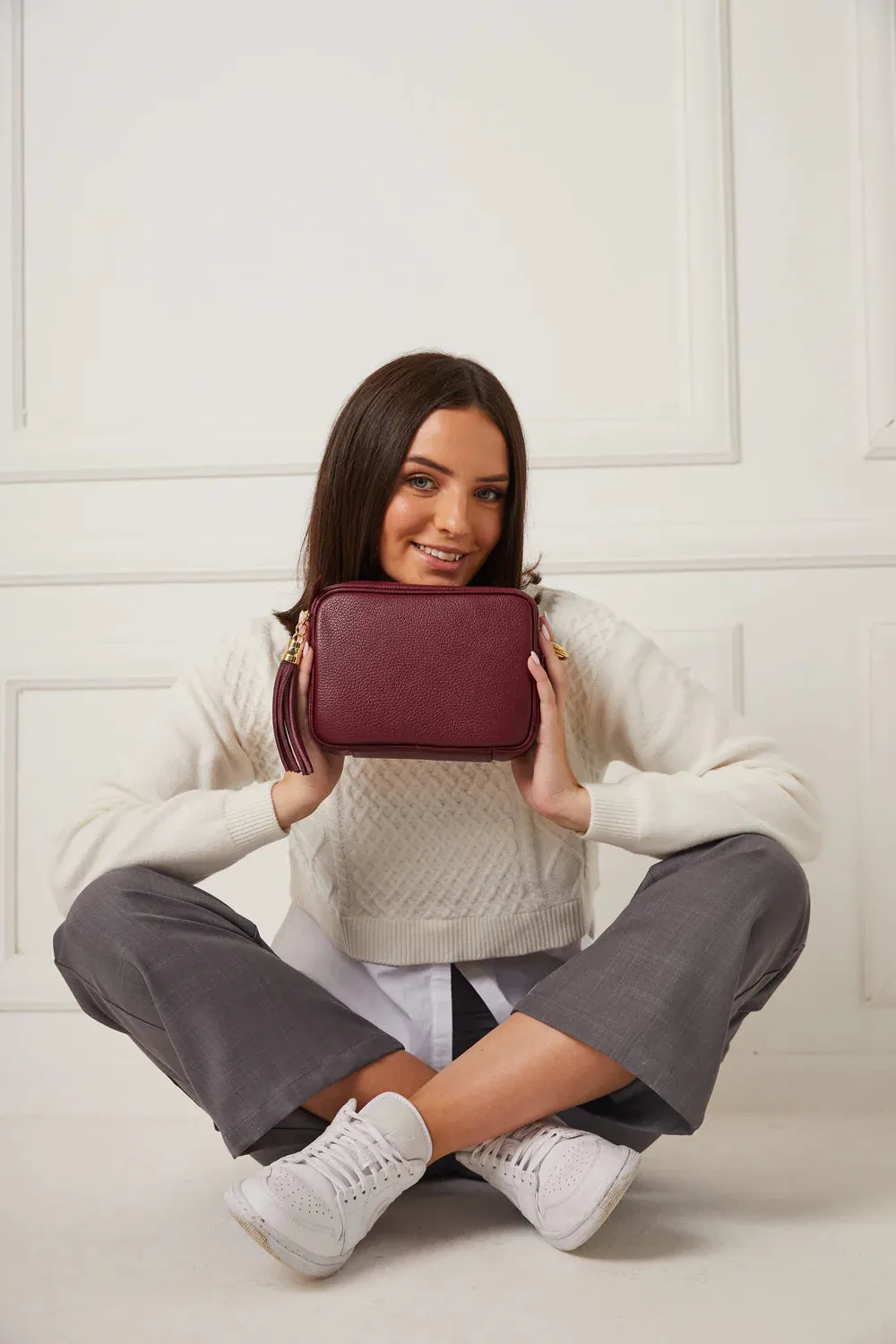 Elie Beaumont Crossbody Bag in Wine