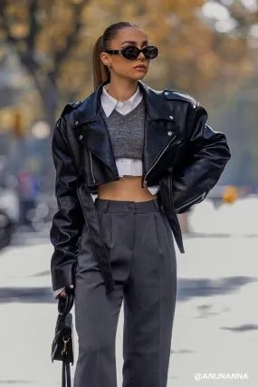 Emma Cropped Rider Jacket