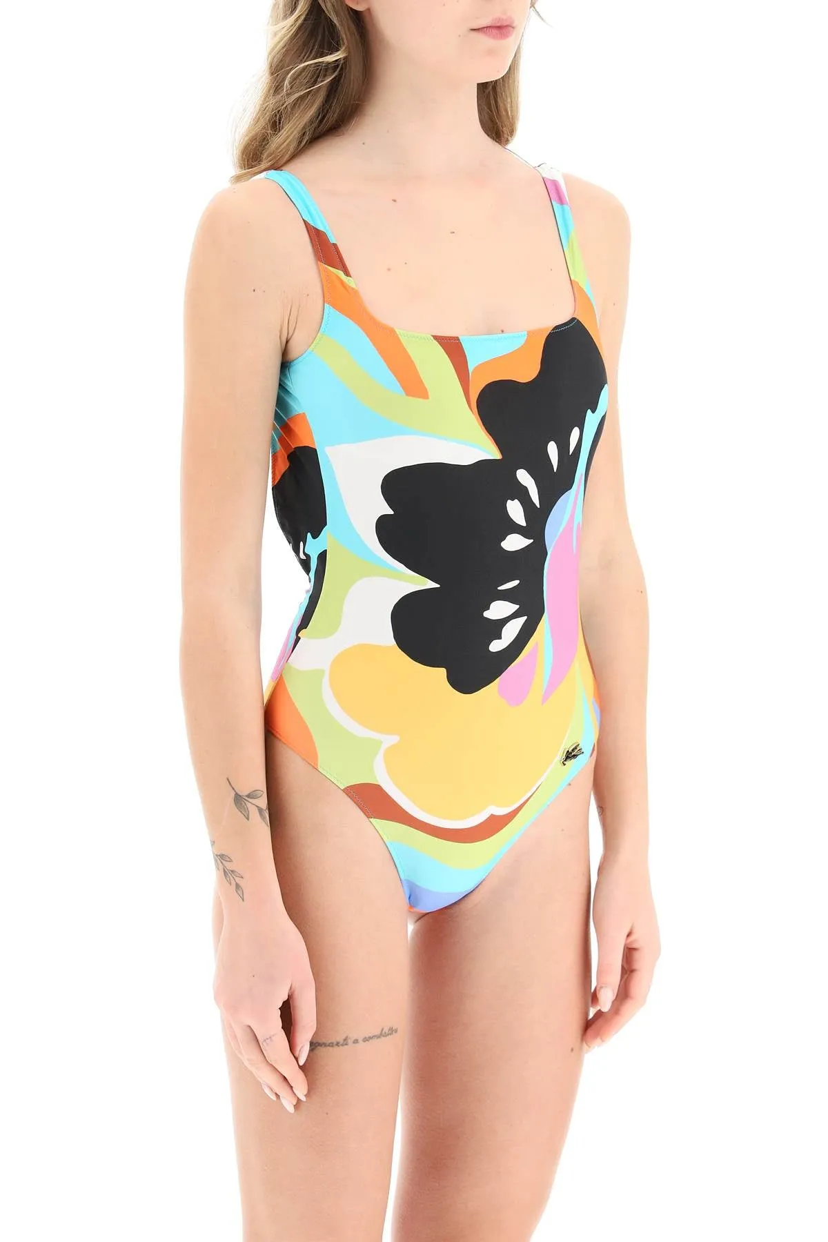 Etro floral waves one-piece swimsuit