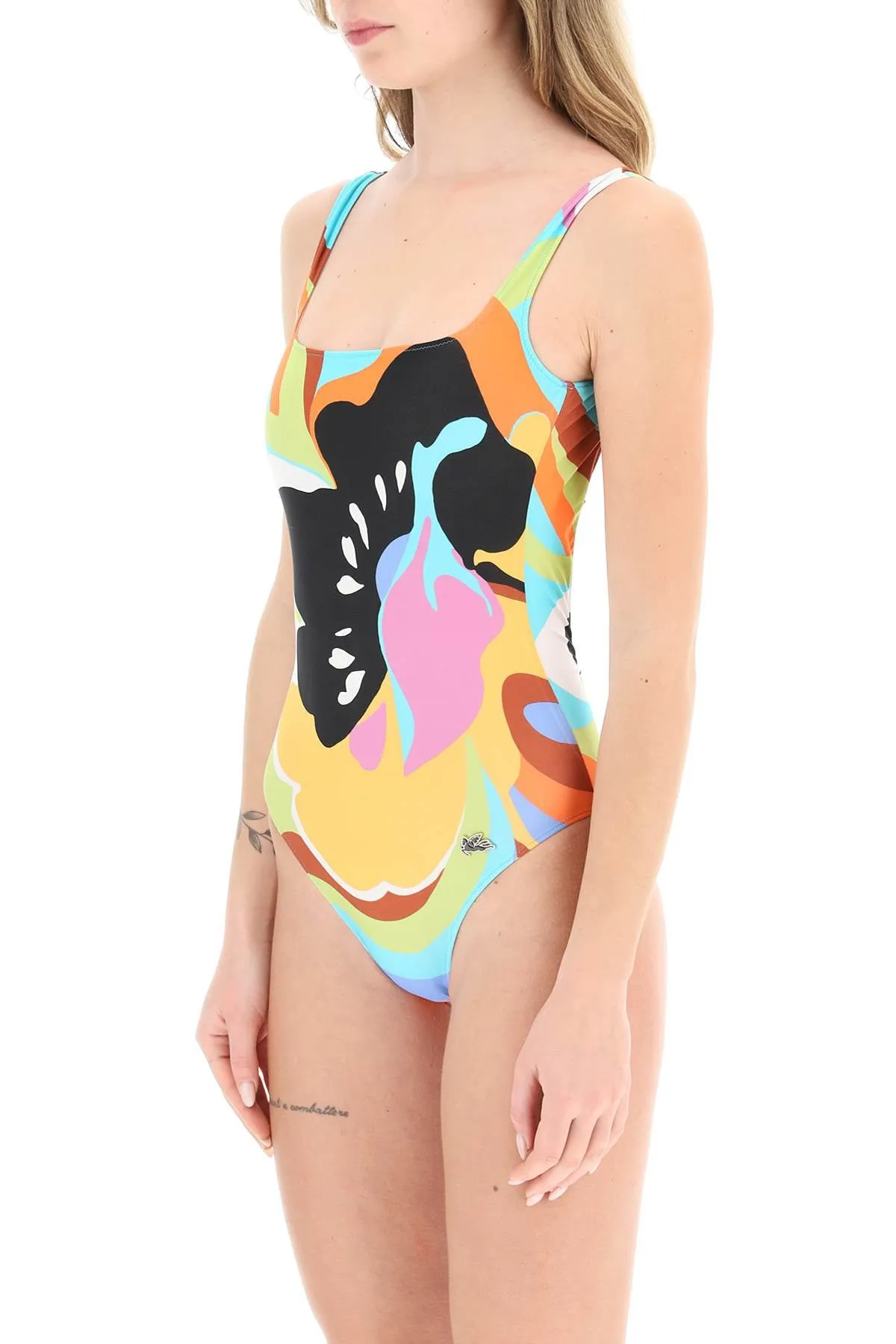 Etro floral waves one-piece swimsuit