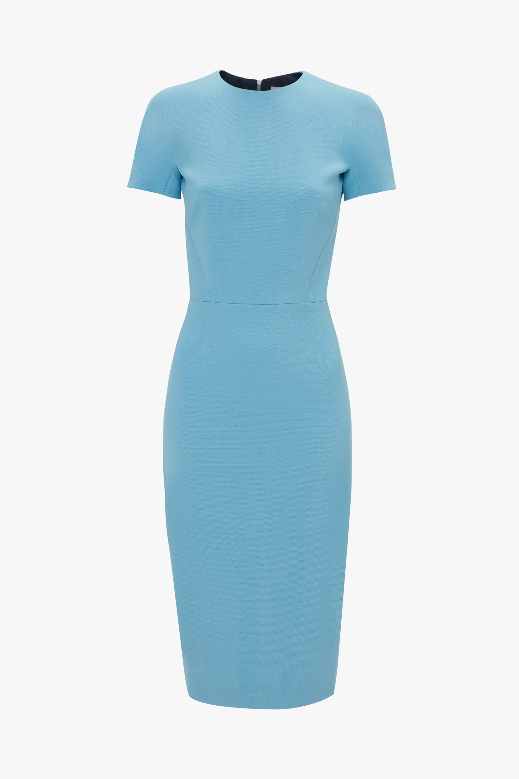 Exclusive Fitted T-Shirt Dress In Periwinkle Blue