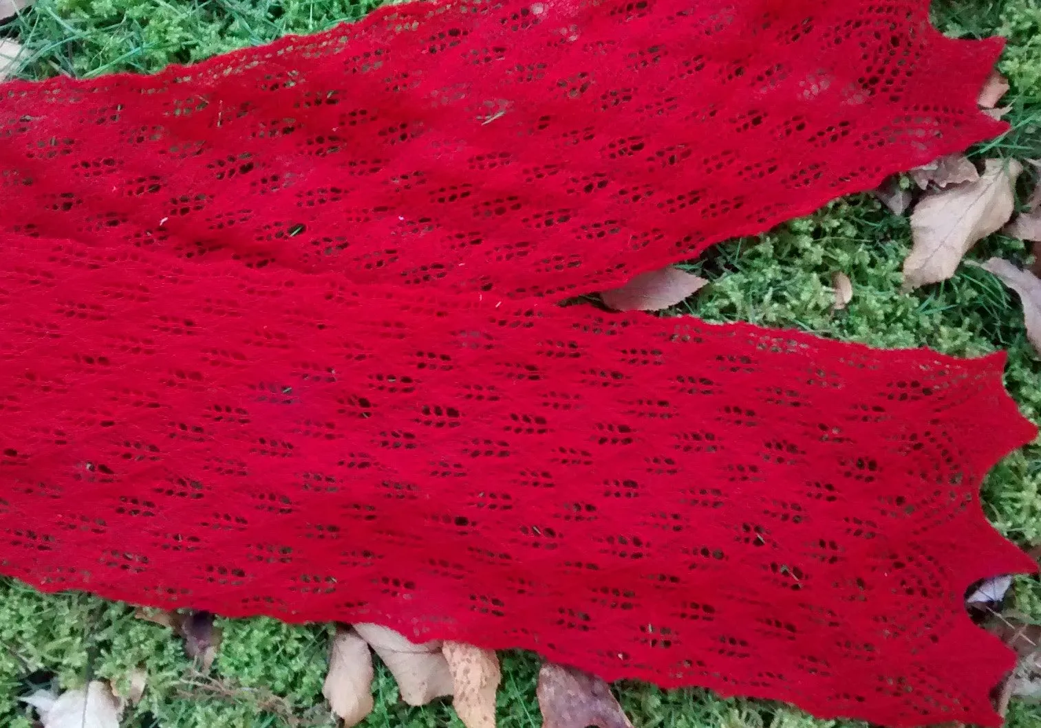 Falling Leaves Lace Scarf Kit