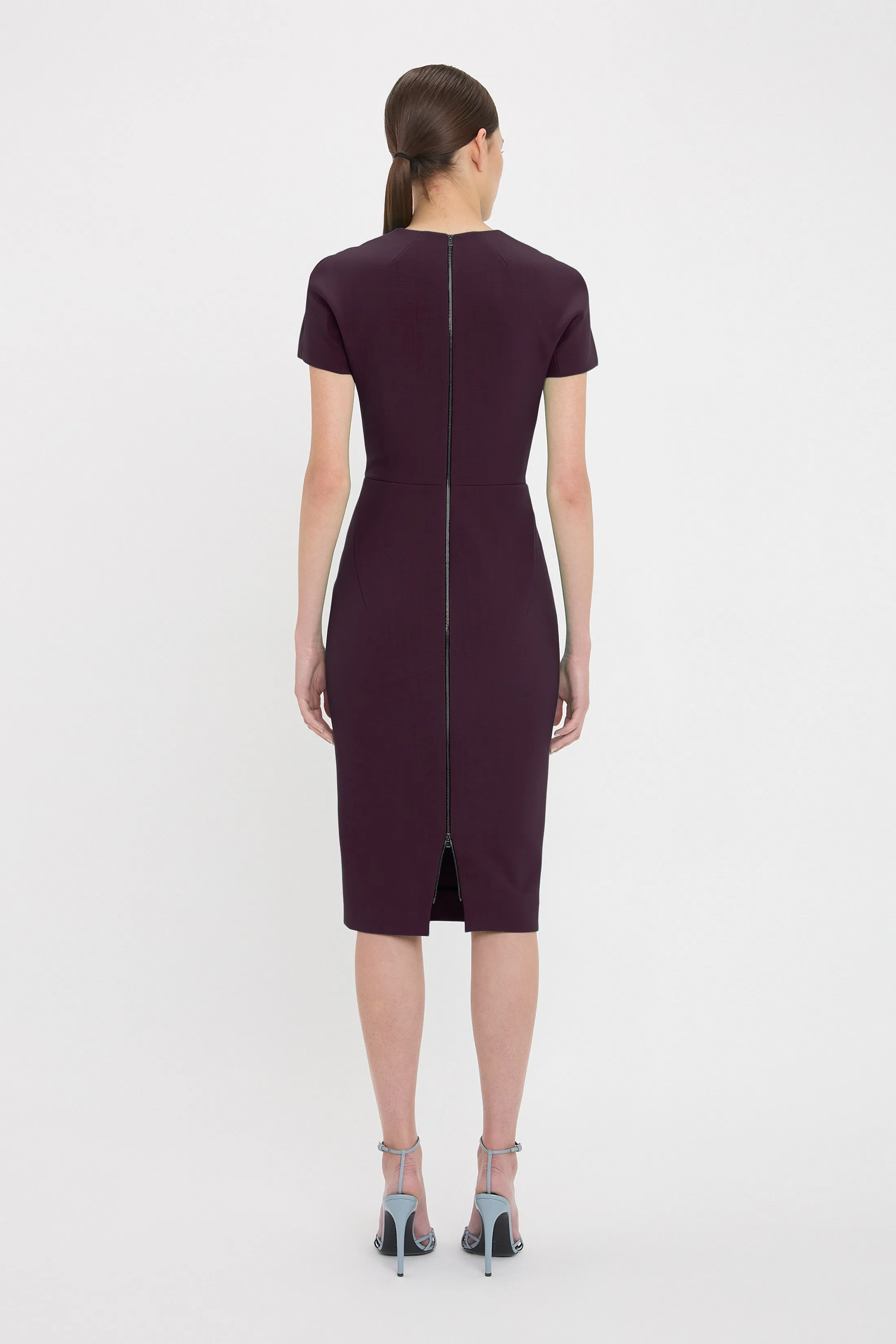 Fitted T-Shirt Dress In Fig