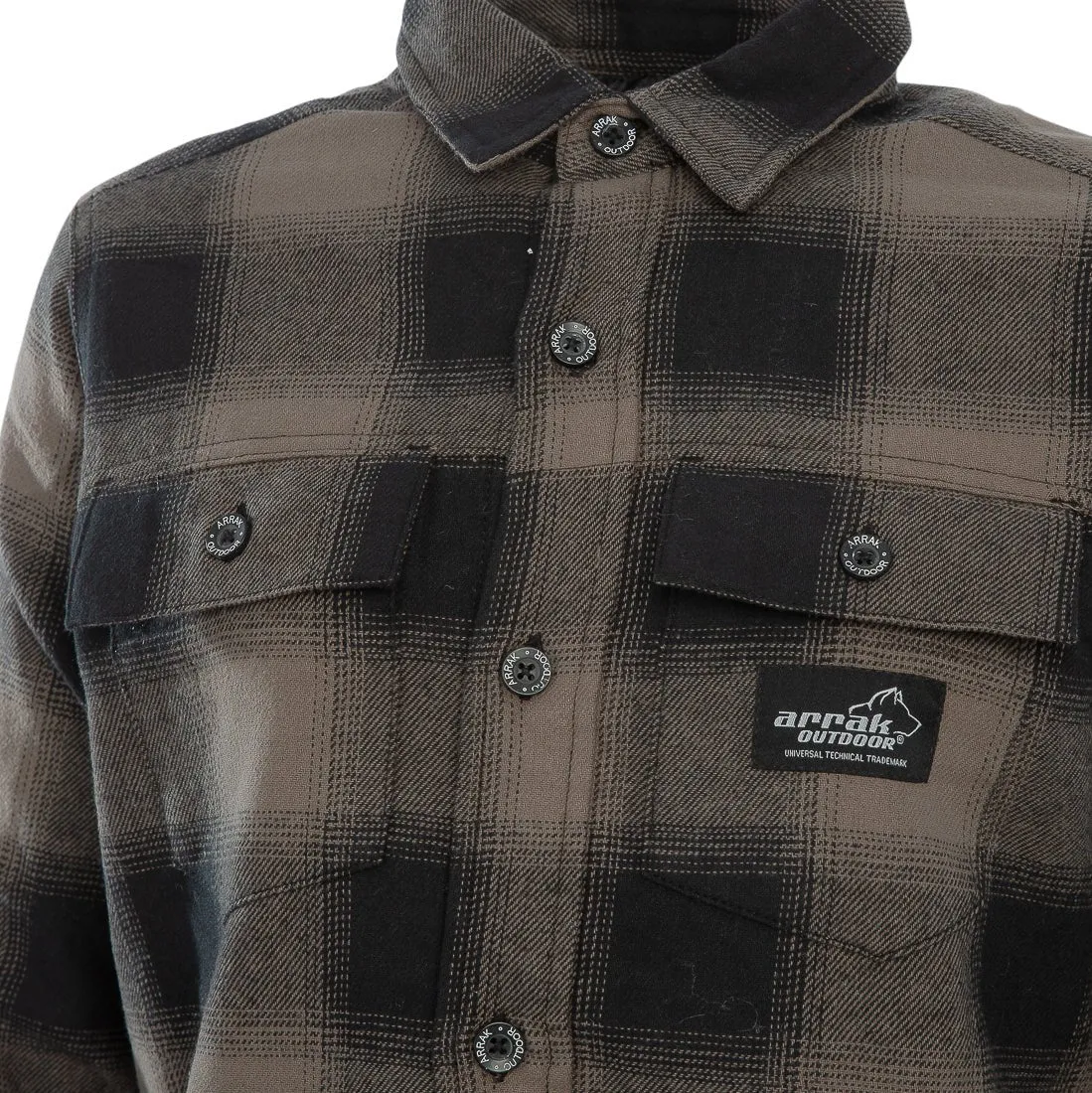 Flannel Insulated shirt Lady (Brown)