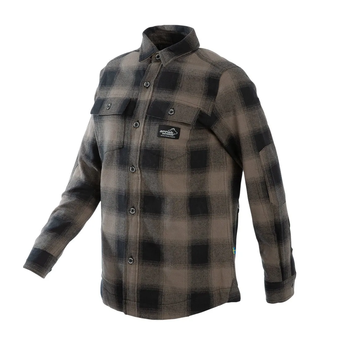 Flannel Insulated shirt Lady (Brown)