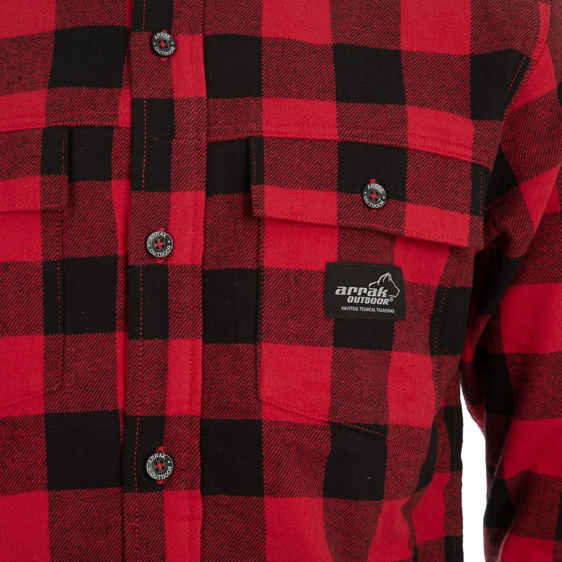 Flannel Insulated shirt Men (Red)