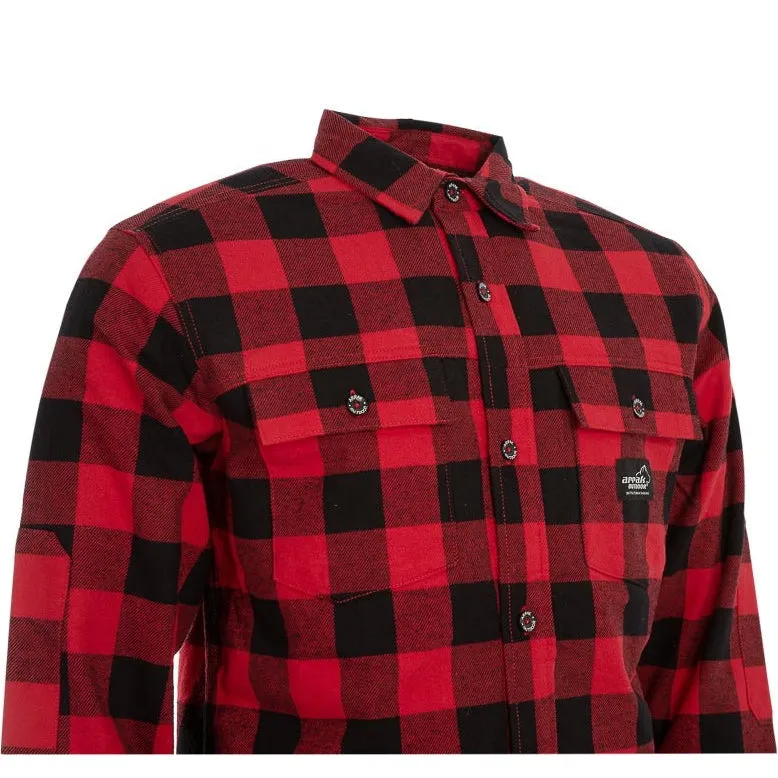 Flannel Insulated shirt Men (Red)