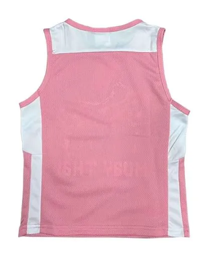 FLUORY TF22 MUAY THAI BOXING Training Vest Tank Top XXXS-L Junior Pink White