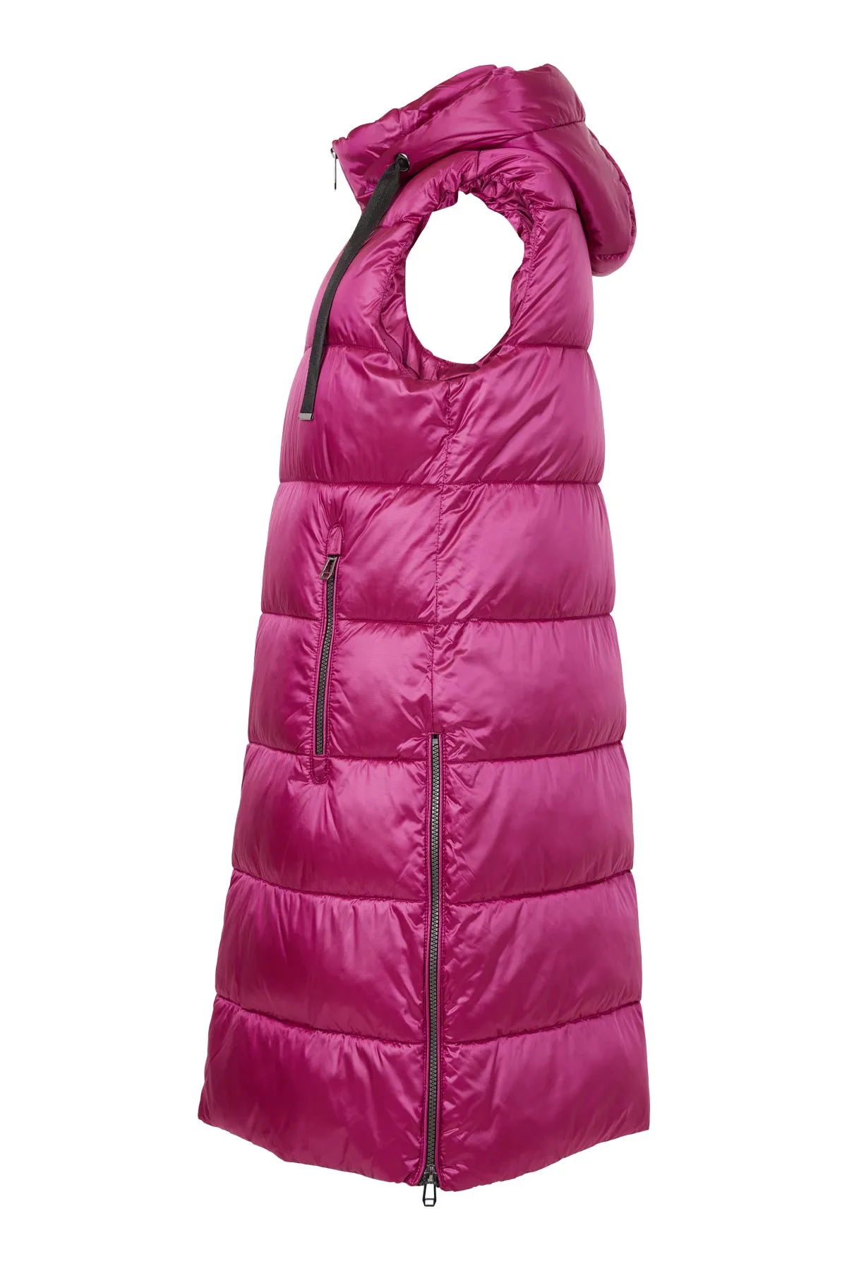 Fransden Long WinterWarm Gilet in Champagne or Pink 968