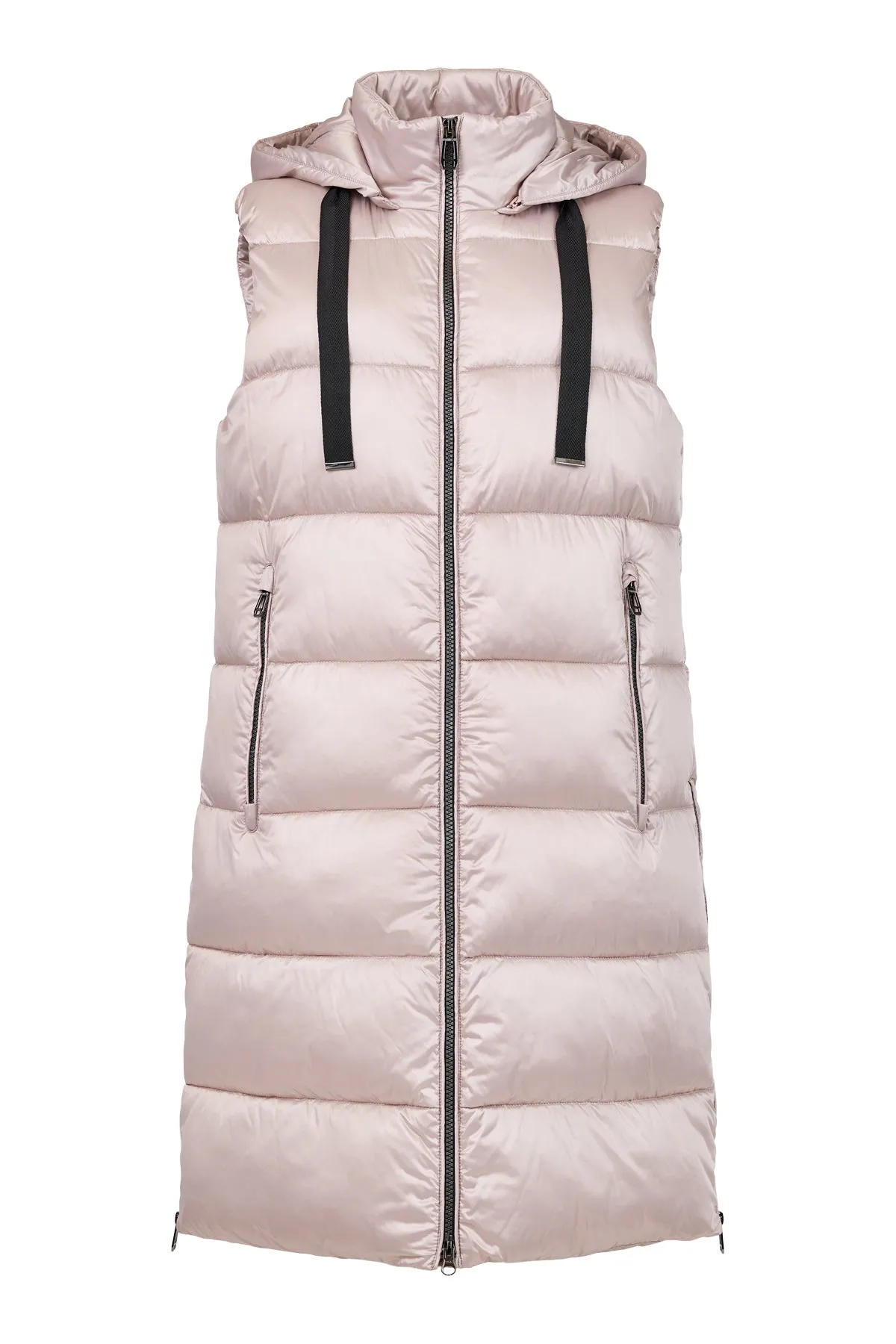 Fransden Long WinterWarm Gilet in Champagne or Pink 968