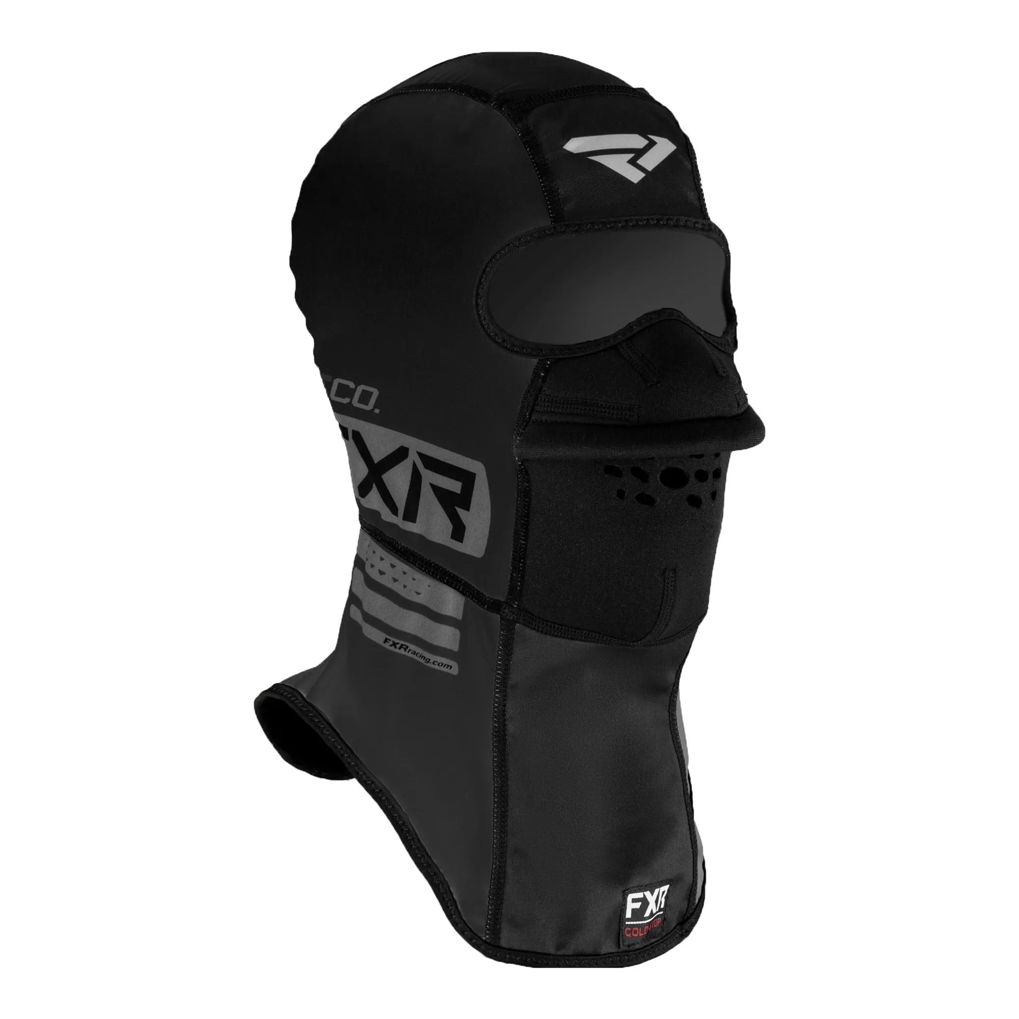 FXR  Black Cold-Stop Race Balaclava Omni-Stretch Bonded Fleece Wind-Block Nose