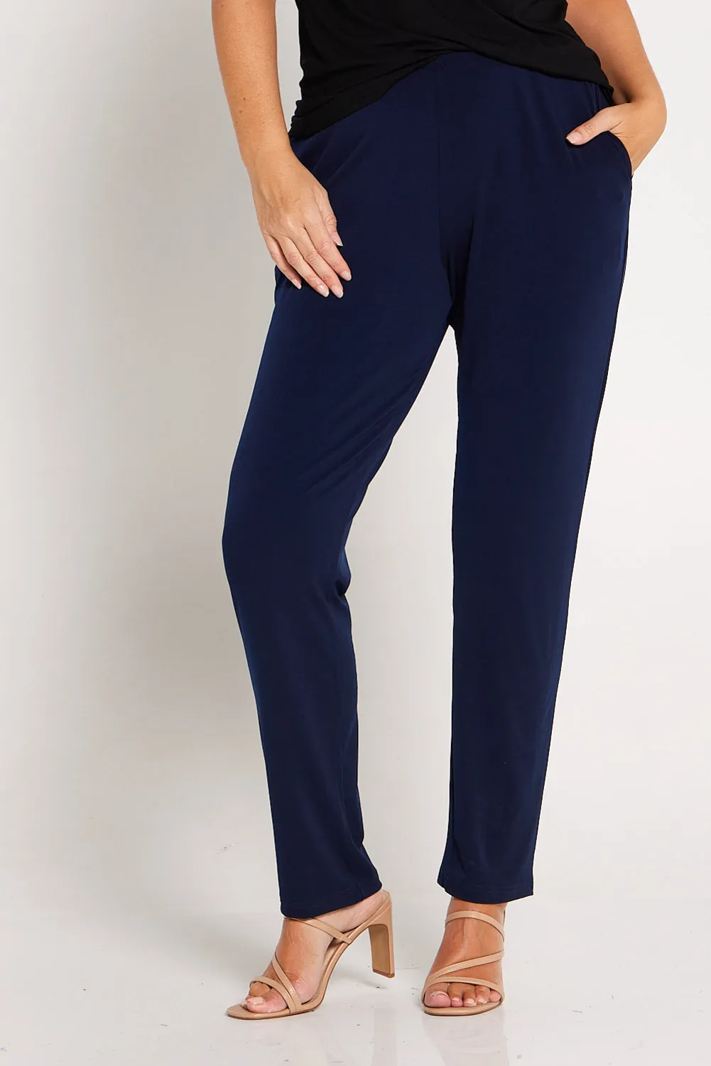 Gianna Pocket Pants - Navy