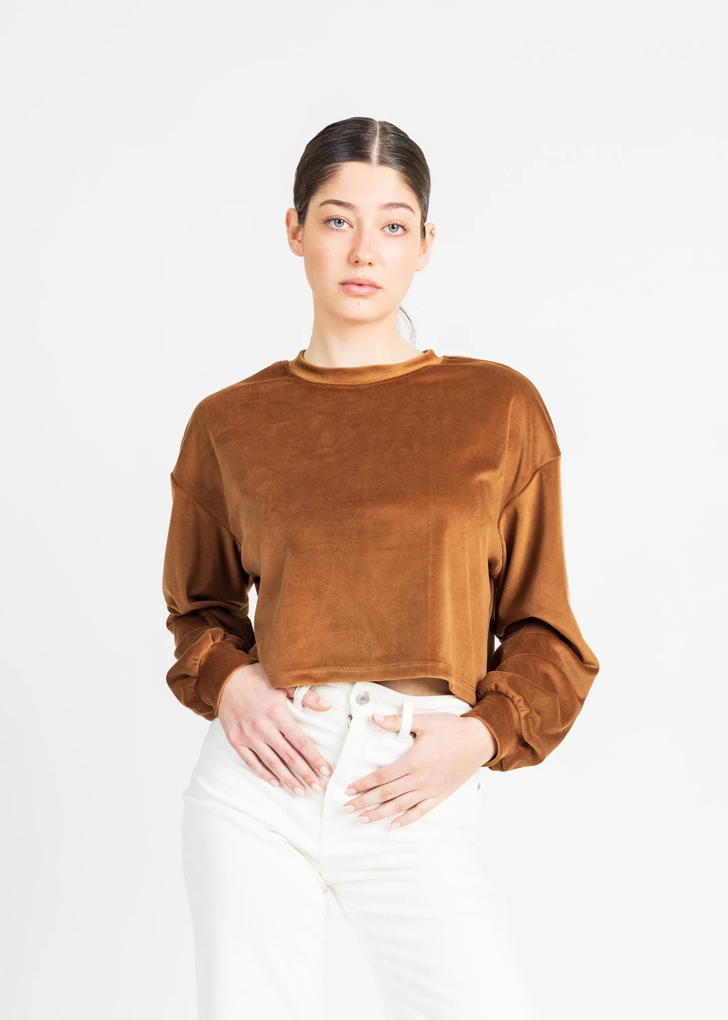 GIBSON velvet sweater