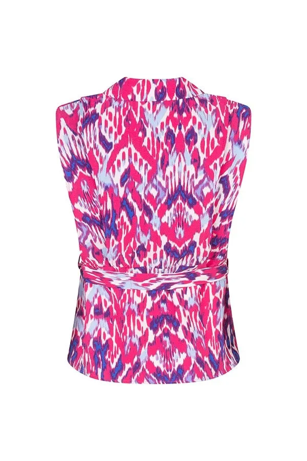 Gilet Samara - Roze Dessin